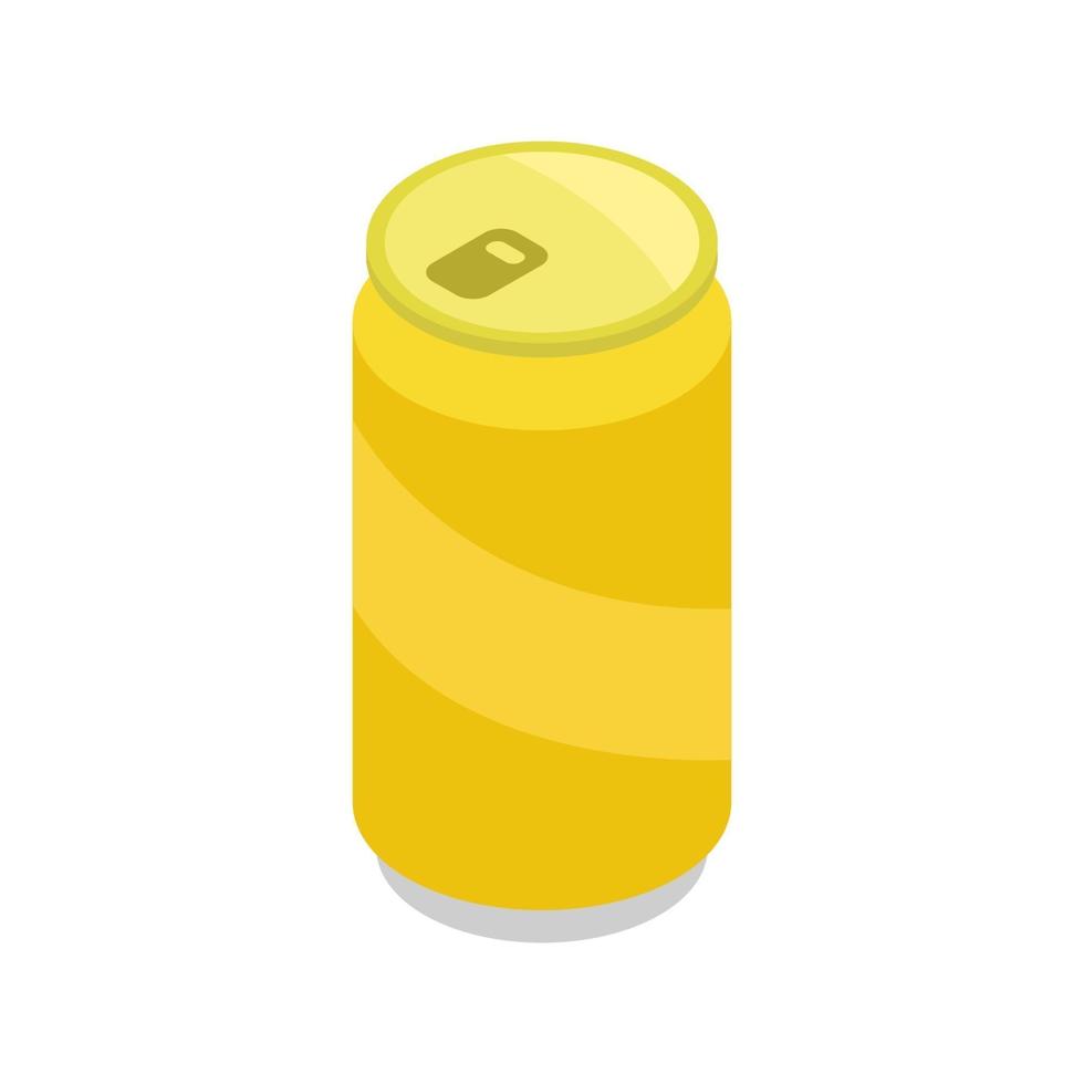 Isometric Can On White Background vector