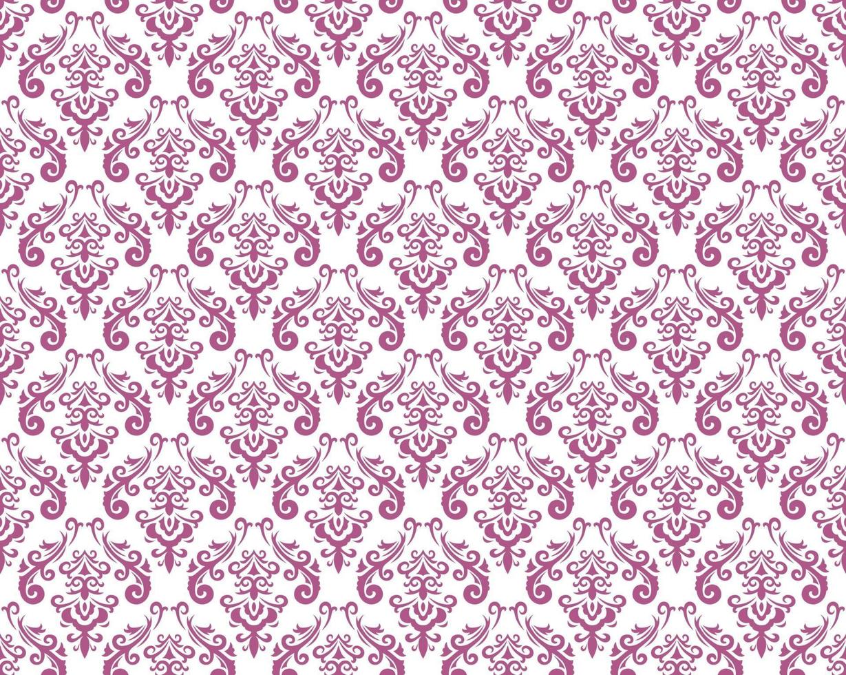 Seamless Damask Vintage Pattern Illustration. Horizontally And Vertically Repeatable. vector