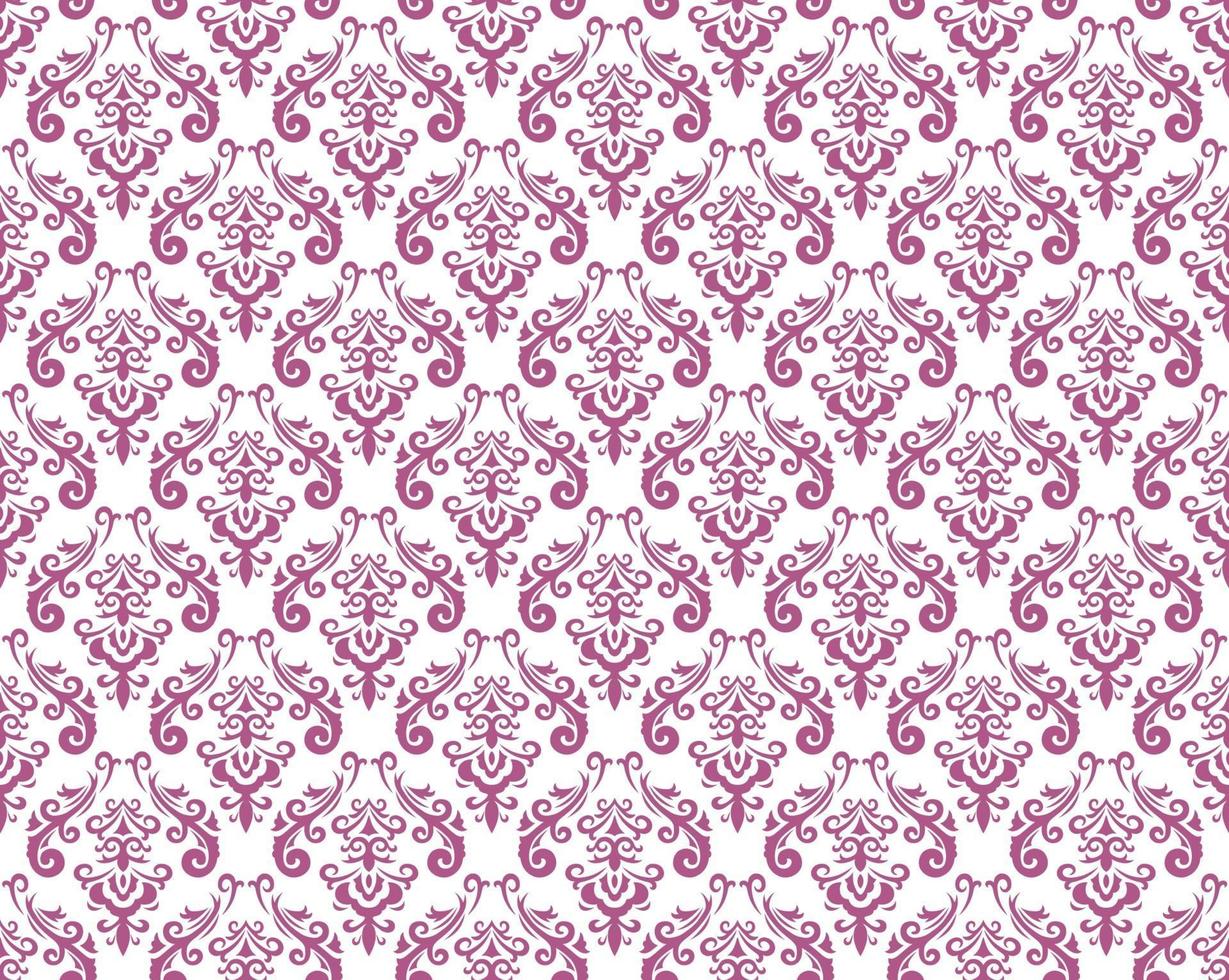 Seamless Damask Vintage Pattern Illustration. Horizontally And Vertically Repeatable. vector