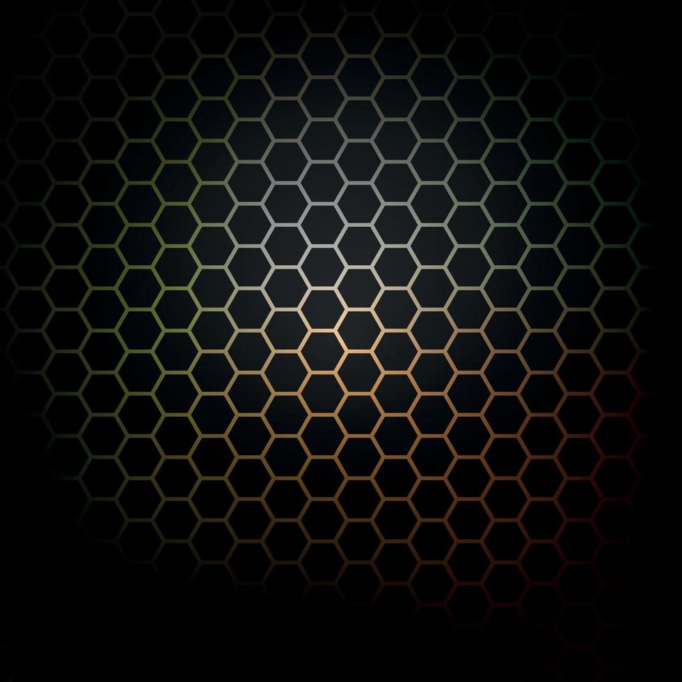 patrón hexagonal. panal circular. vector