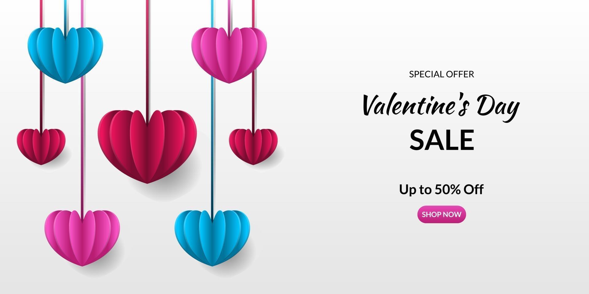 romantic valentine's day background vector