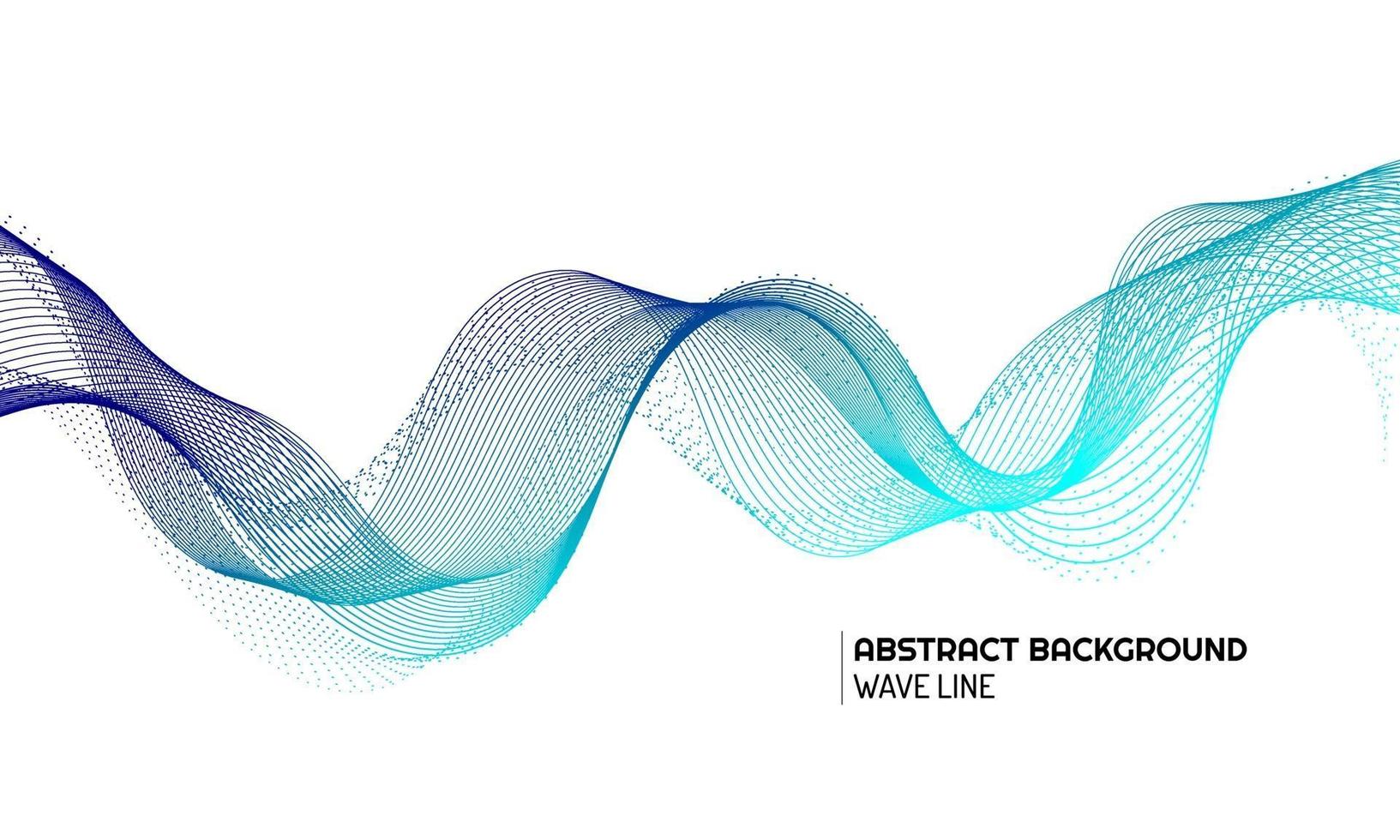 Abstract wave element for design vector