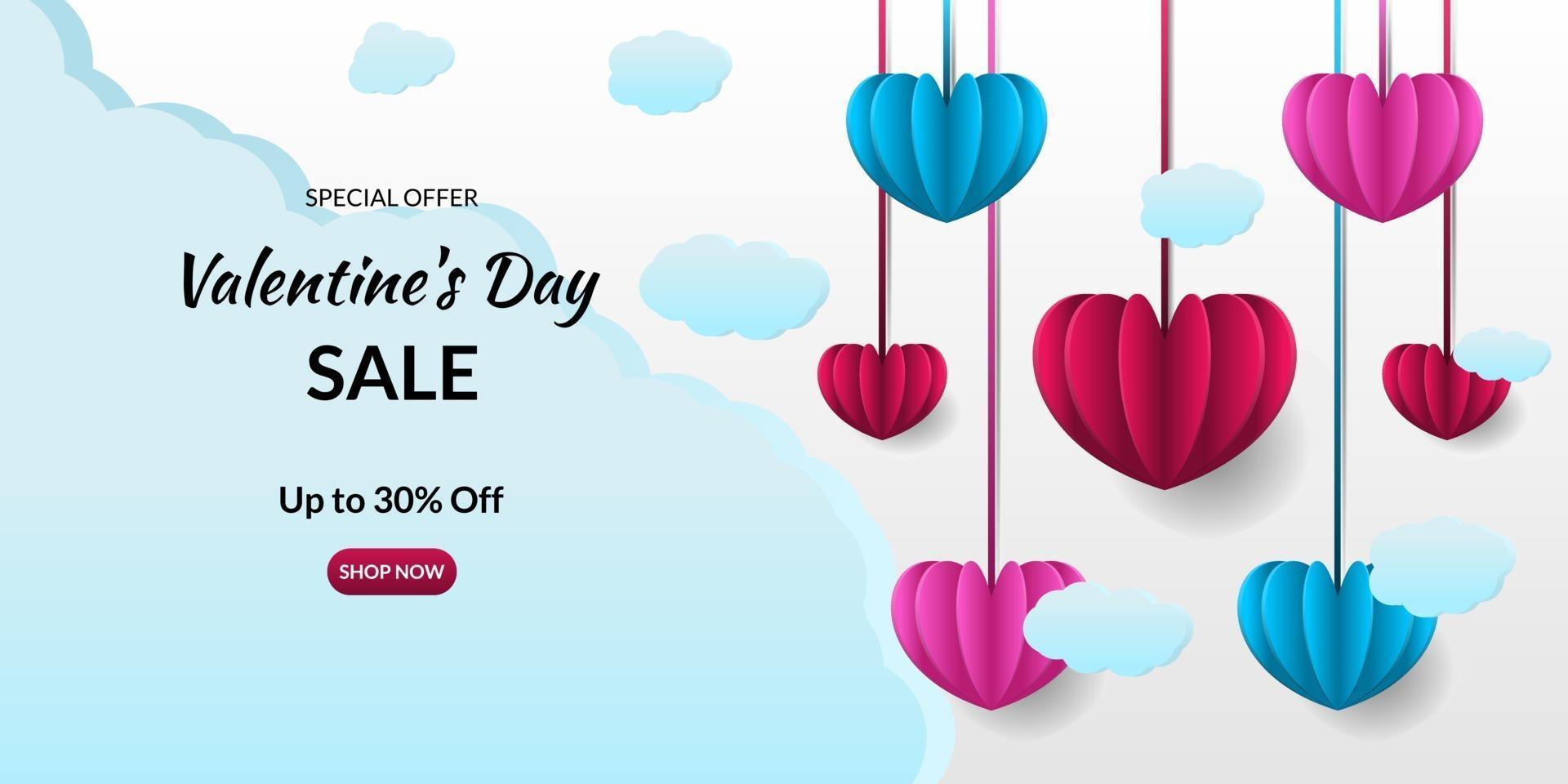 romantic valentine's day background vector