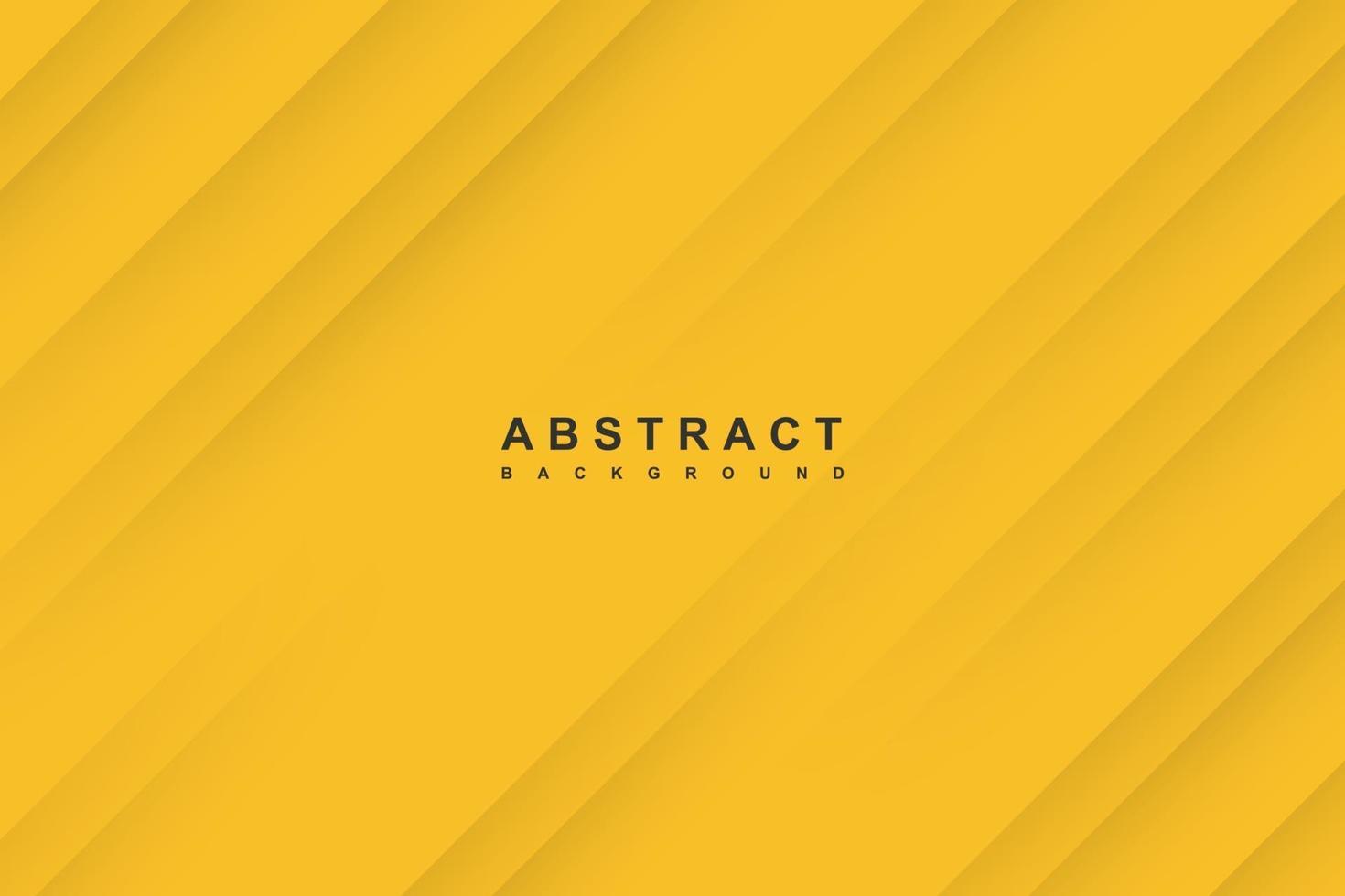 Abstract yellow background with diagonal papercut lines vector