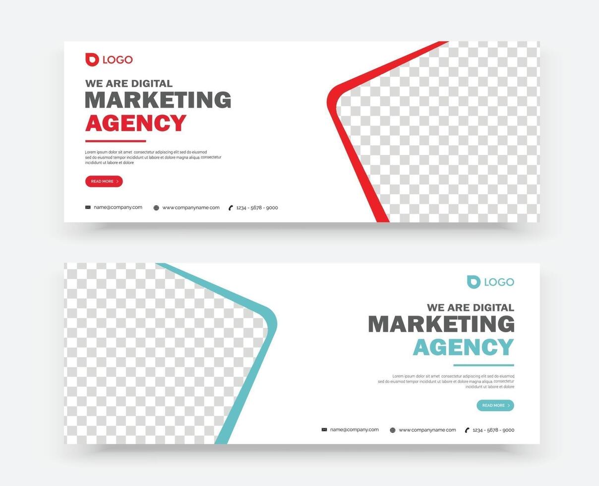 business marketing banner design template vector