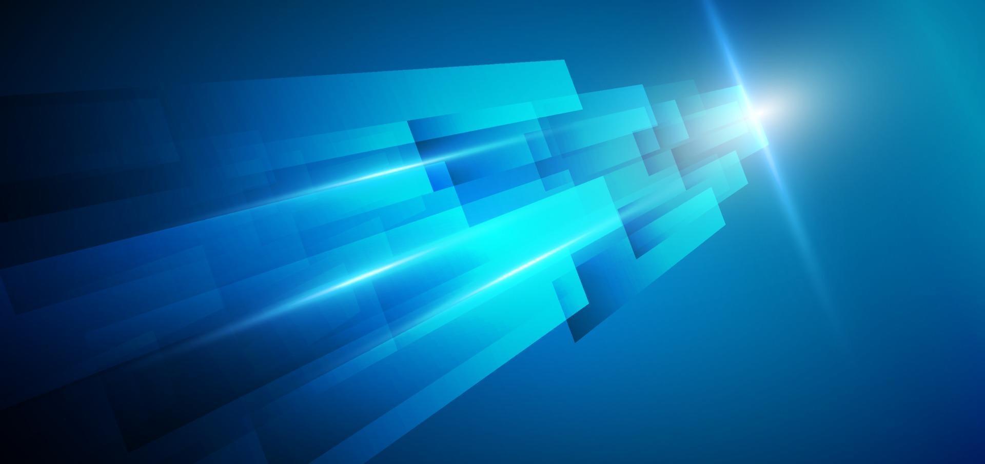 Abstract template geometric blue stripe lines diagonal background overlapping layers decor light effect with space for text. Technology concept. vector
