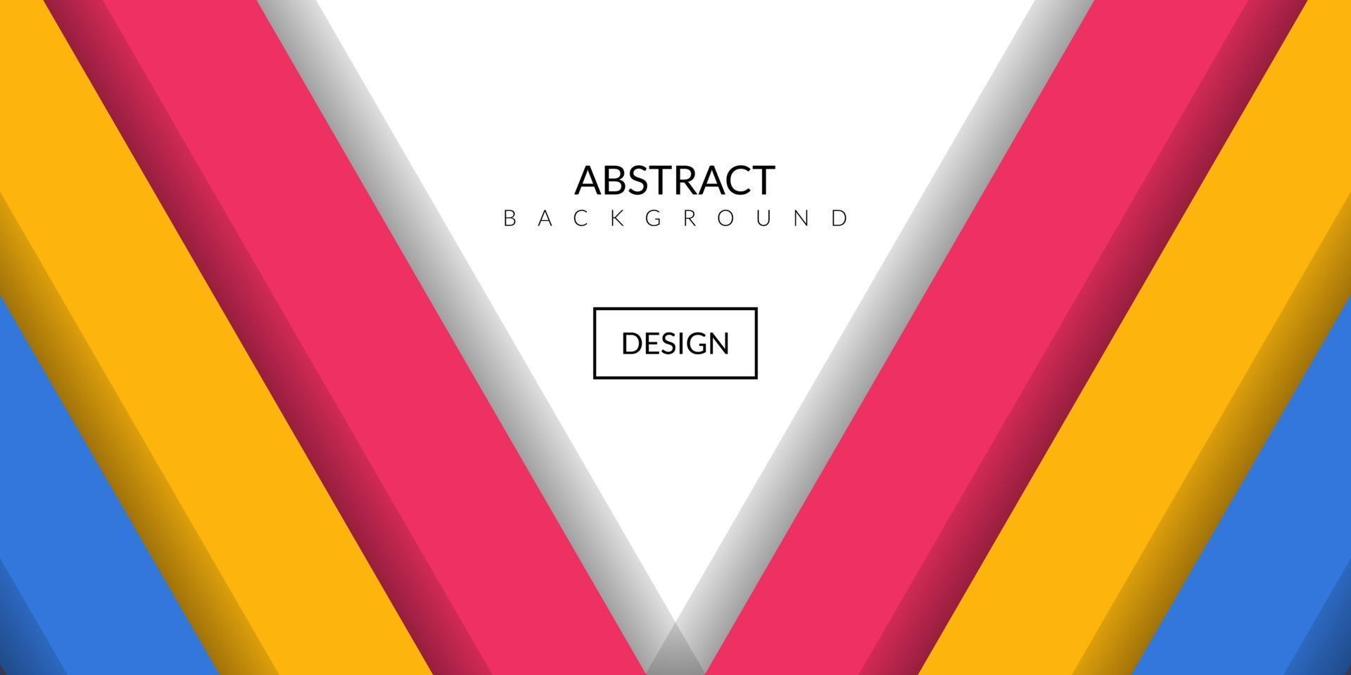 Modern abstract geometric rectangle colorful background vector