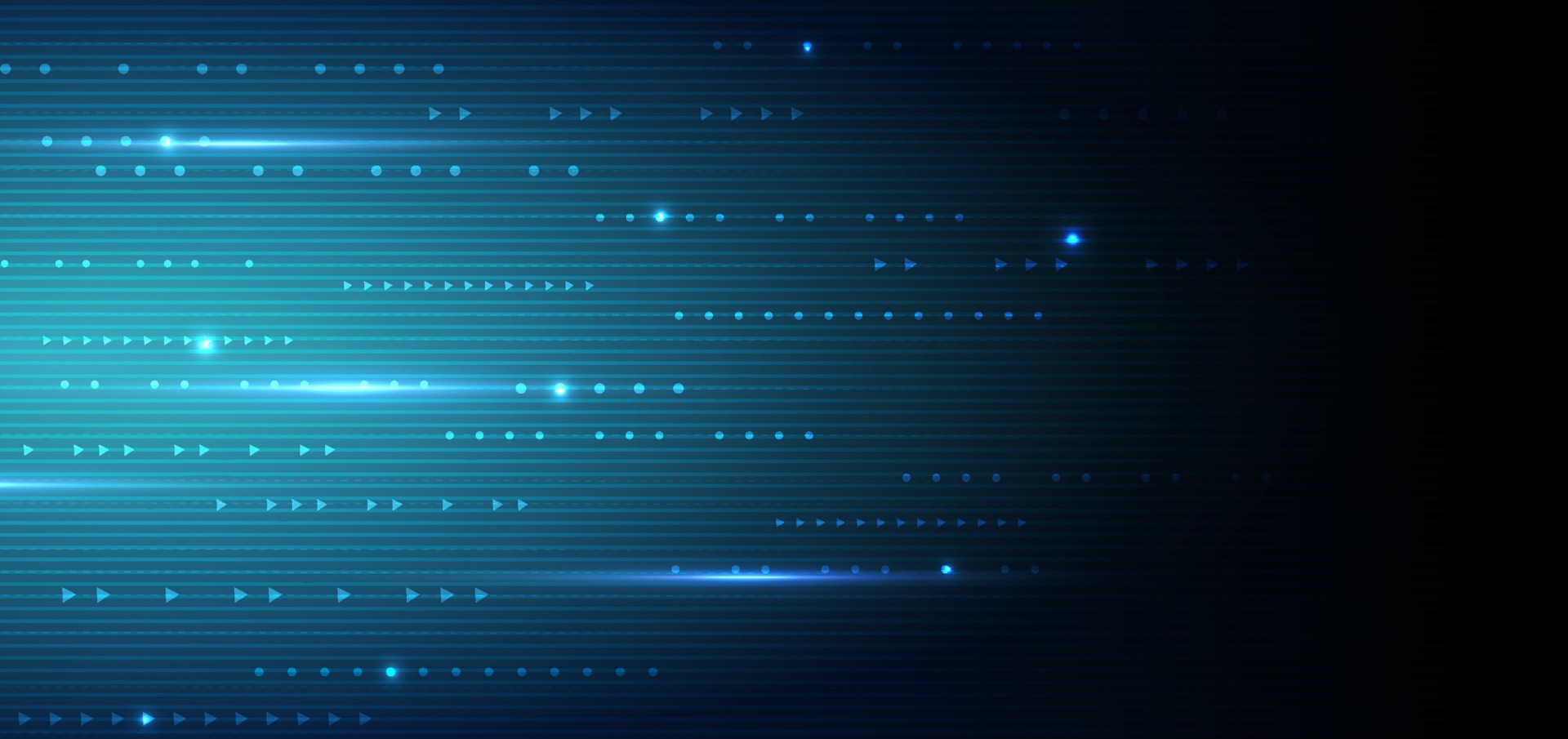 Abstract futuristic technology digital lines in dark blue color