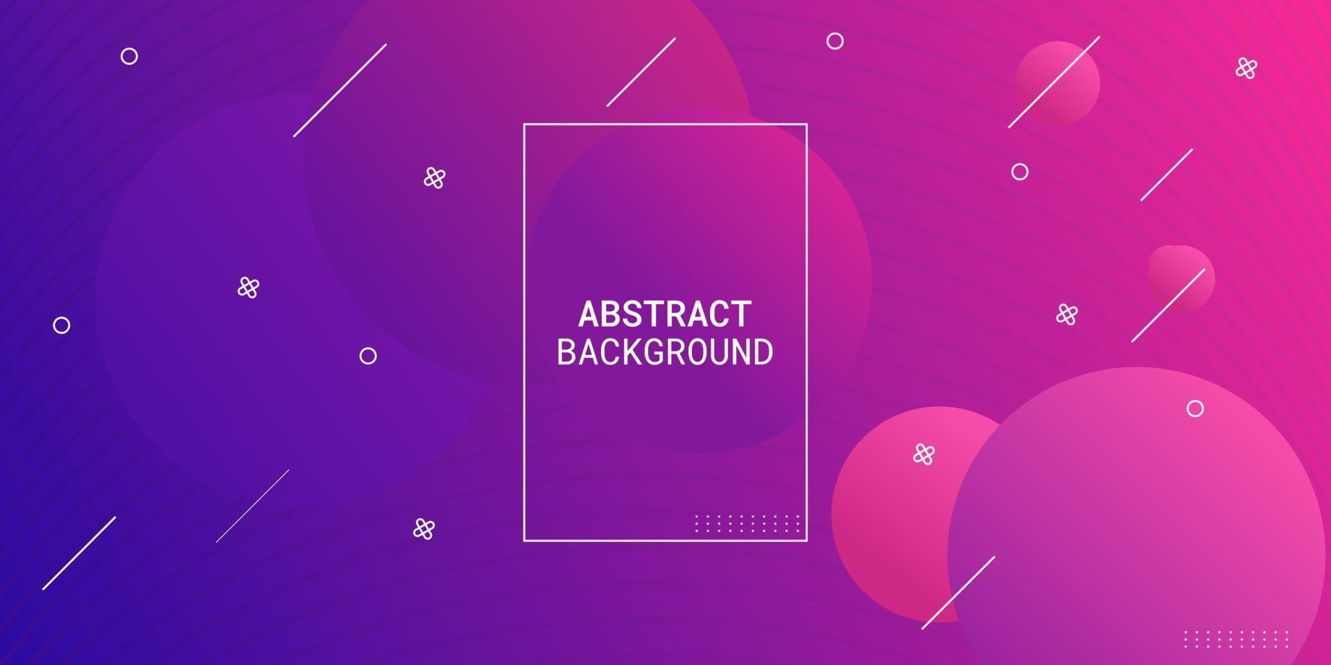 Modern abstract purple and pink gradient geometric vector