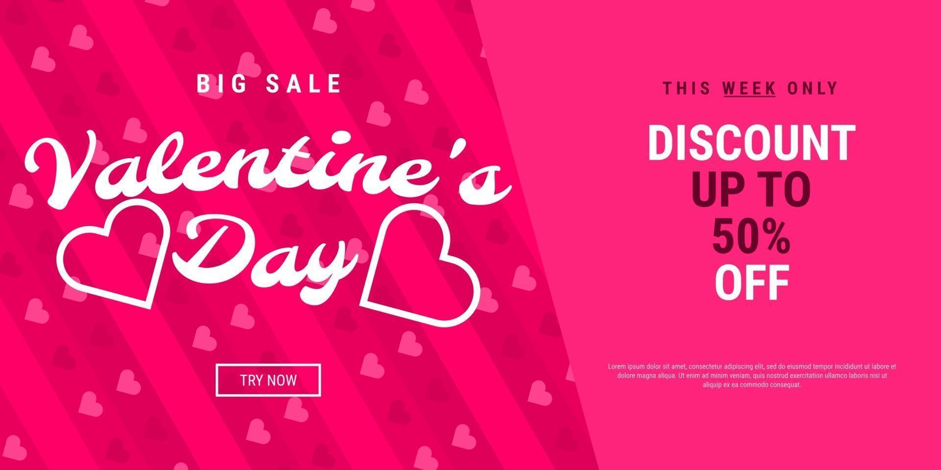 Valentine's day sale background vector