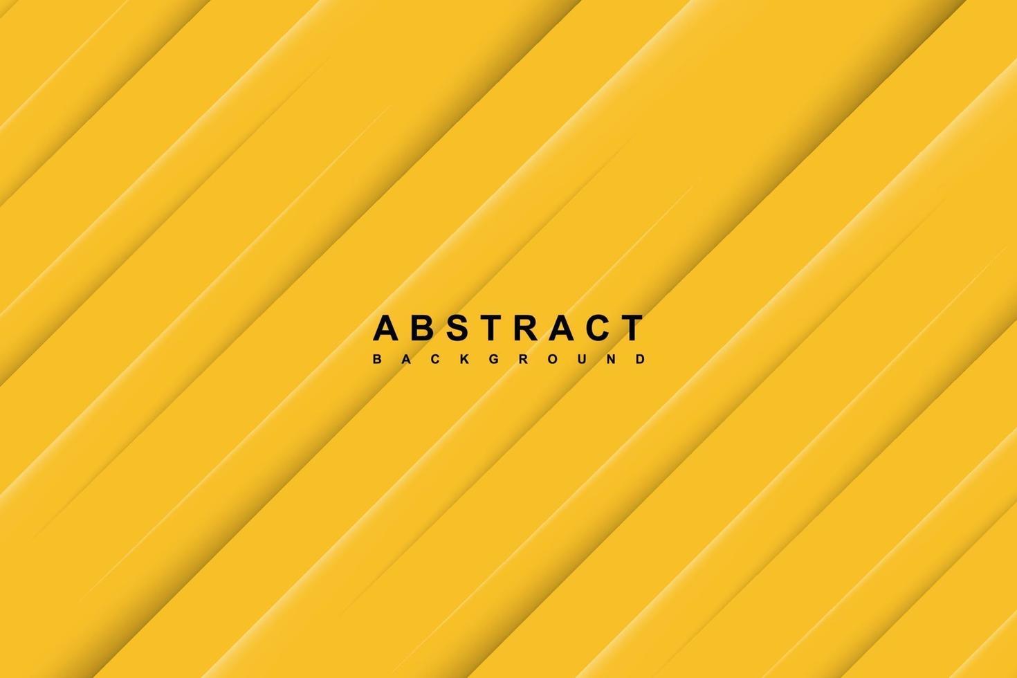 Abstract yellow background with diagonal papercut lines vector