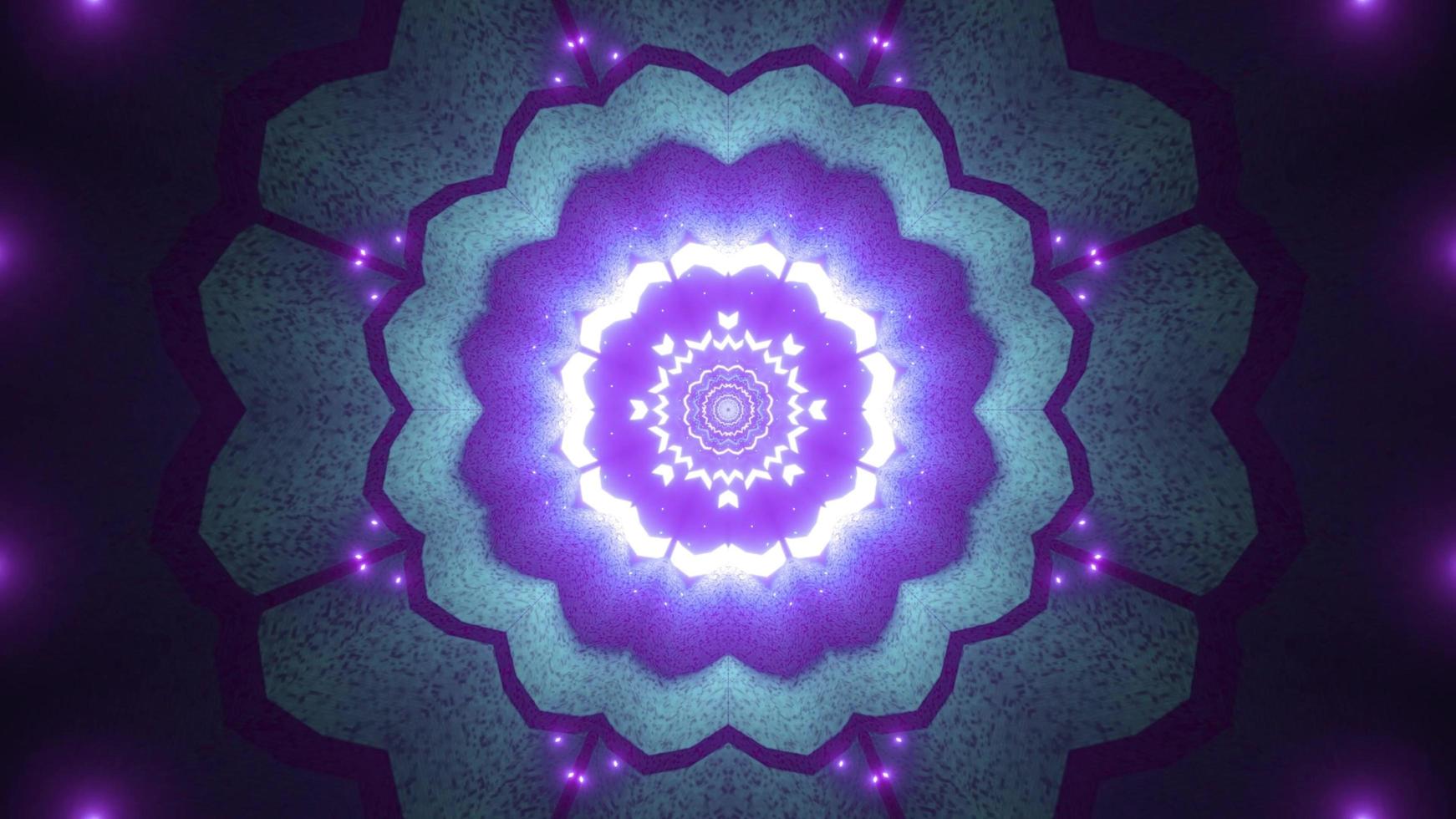 Colorful lights and shapes kaleidoscope 3d illustration for background or wallpaper photo