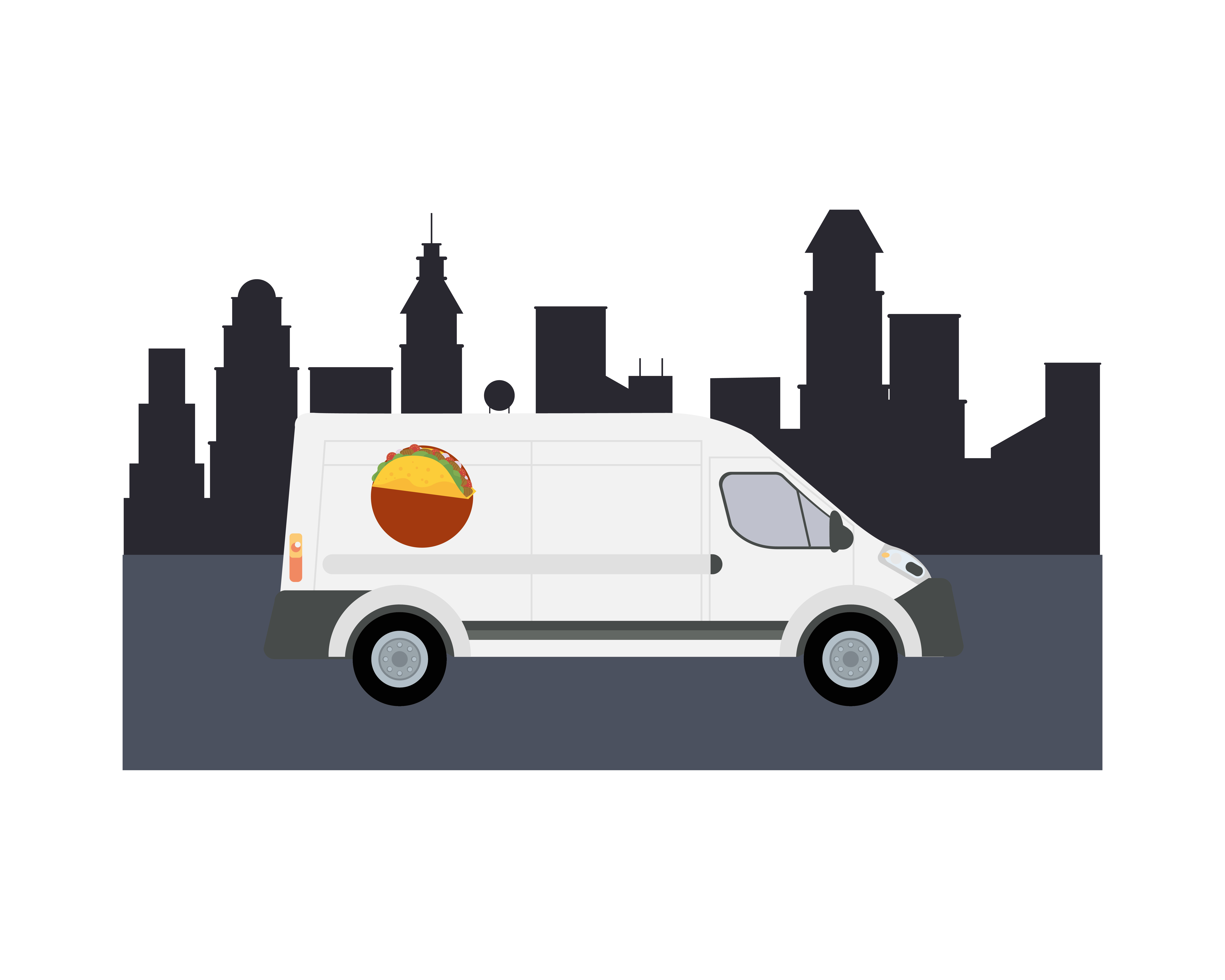 Download Mexican Food Van Mockup With Taco Design 1985306 Vector Art At Vecteezy