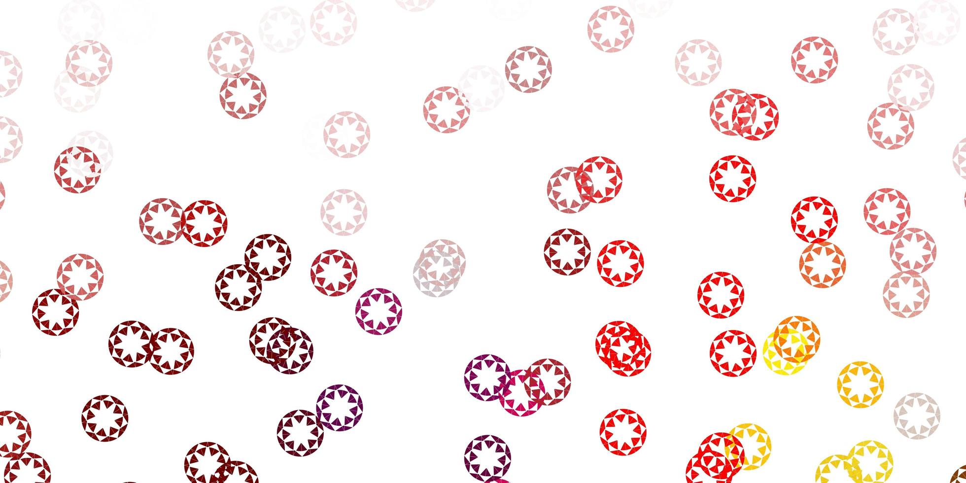 Light pink, yellow vector layout with circle shapes.