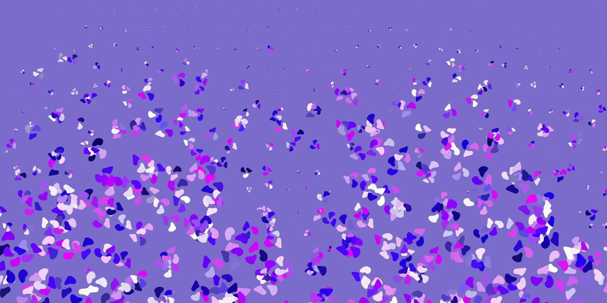 Light purple, pink vector background with random forms.