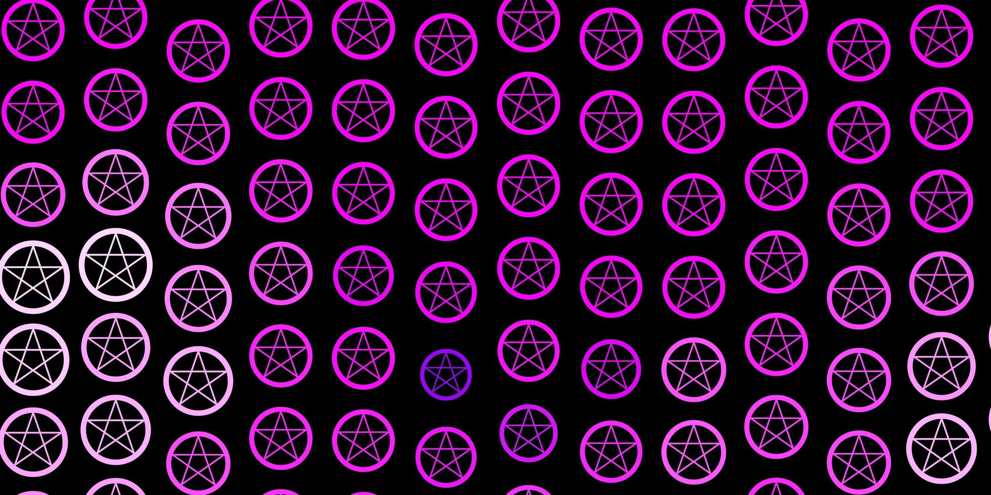 Dark Purple vector backdrop with mystery symbols.