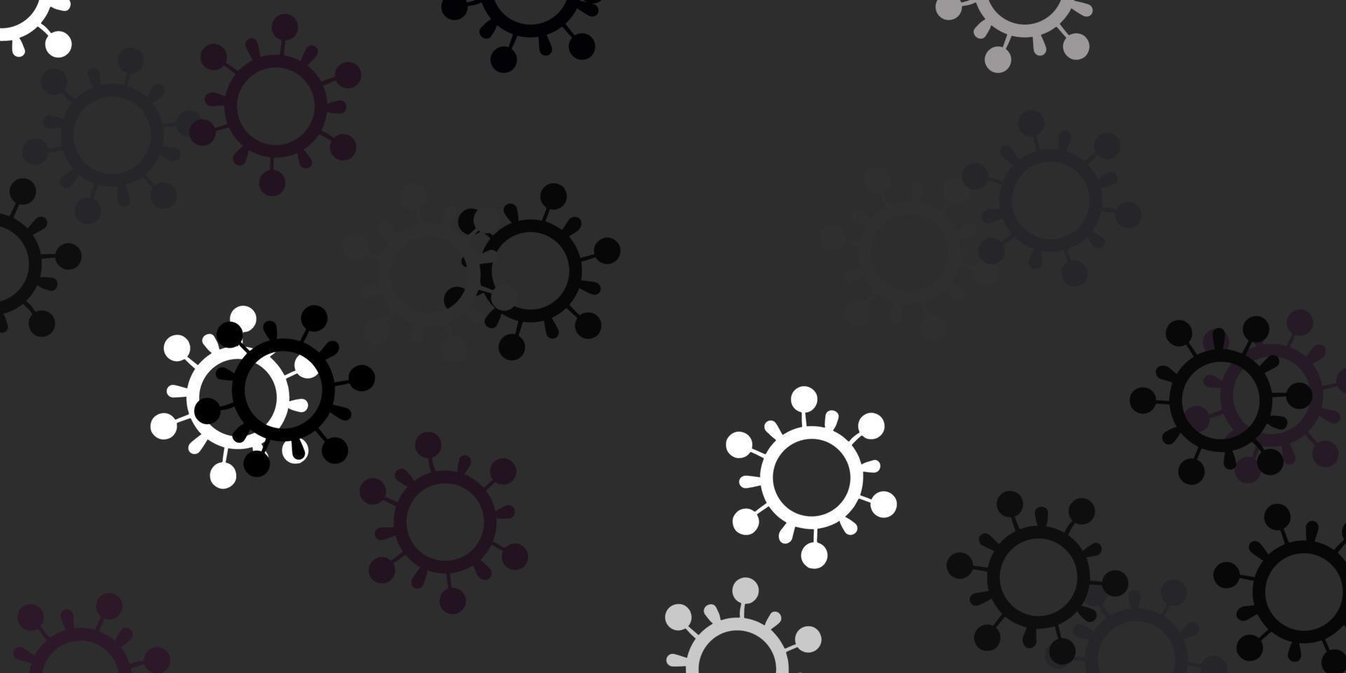 Light gray vector texture with disease symbols.