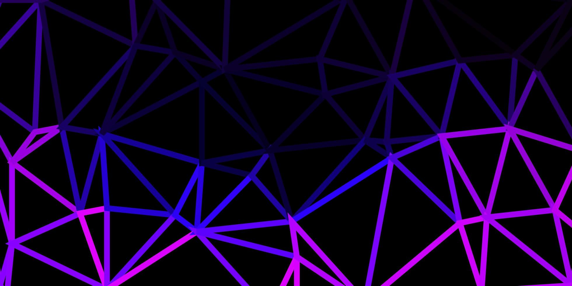 Dark purple, pink vector gradient polygon design.