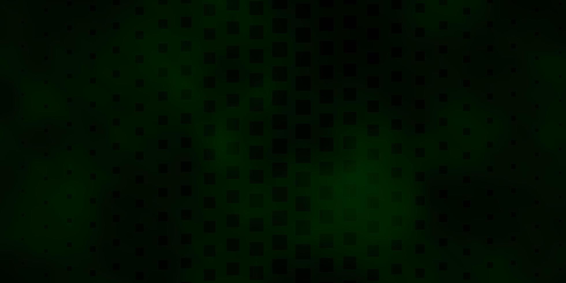 Dark Green vector backdrop with rectangles.