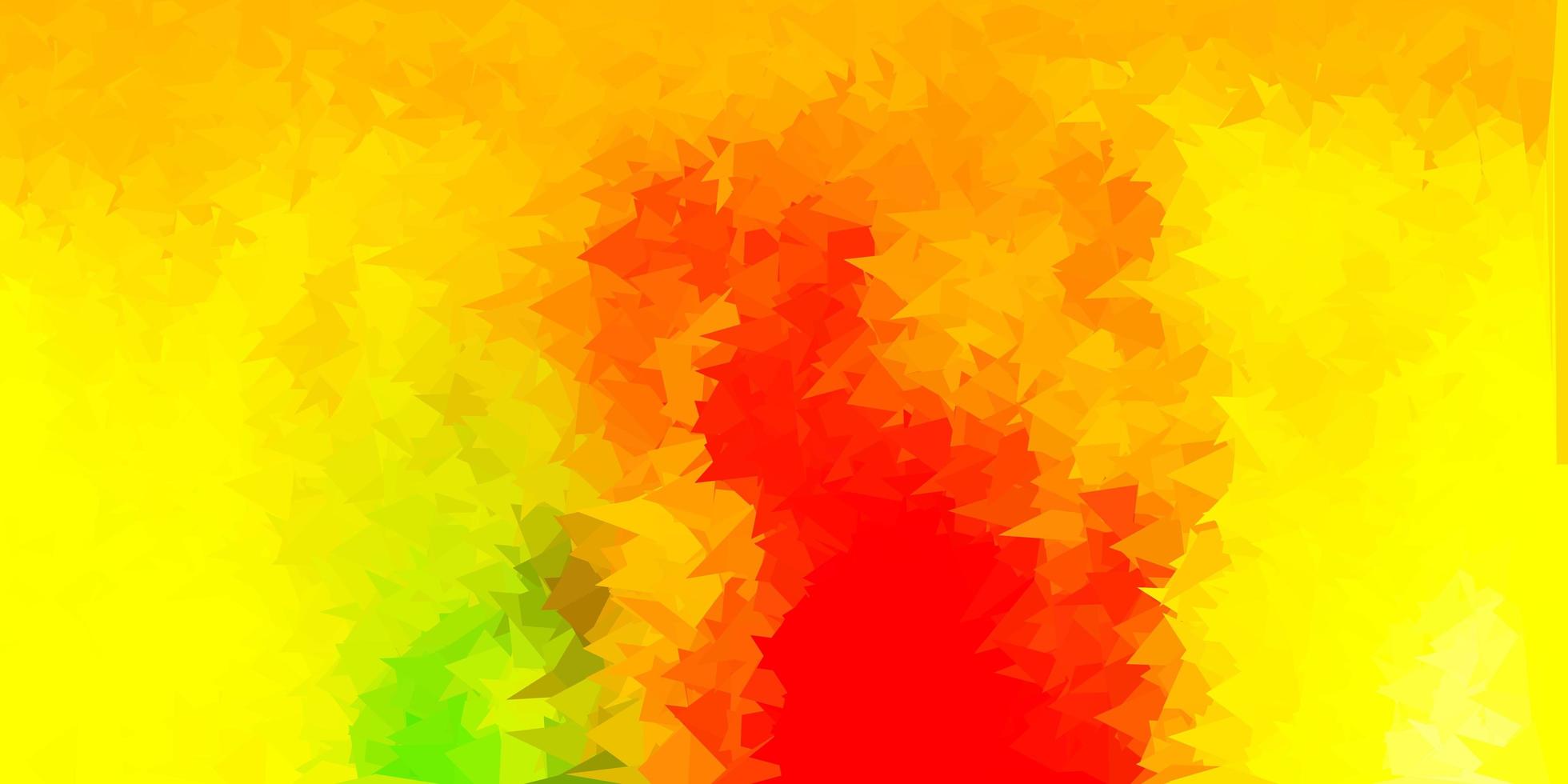 Light red, yellow vector gradient polygon texture.