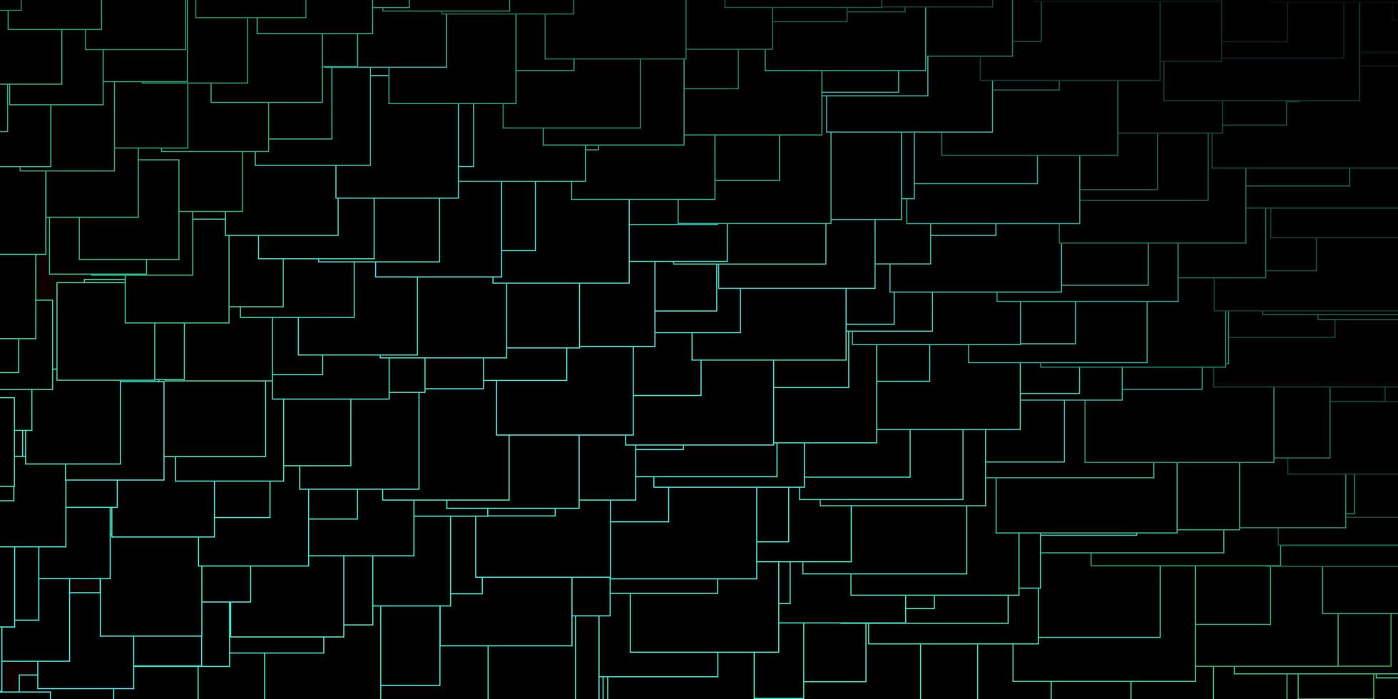 Dark Green vector backdrop with rectangles.