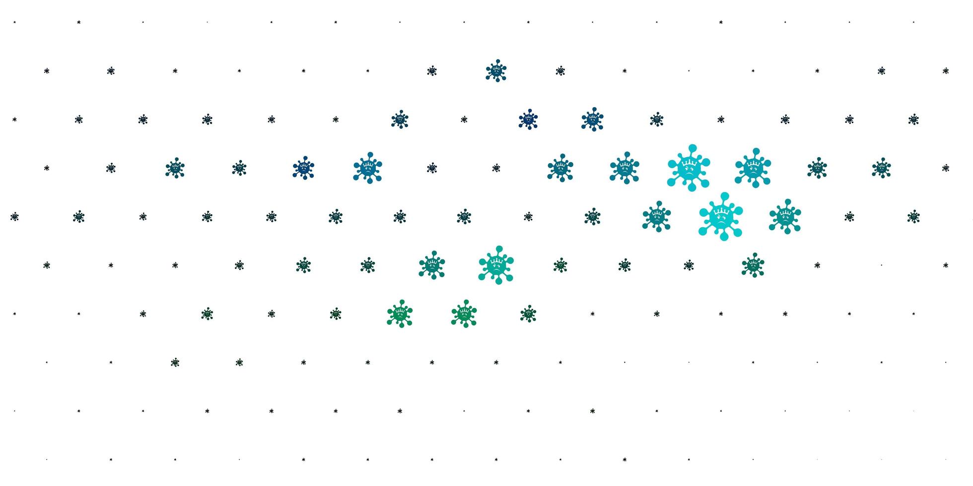 Light Blue, Green vector template with flu signs.