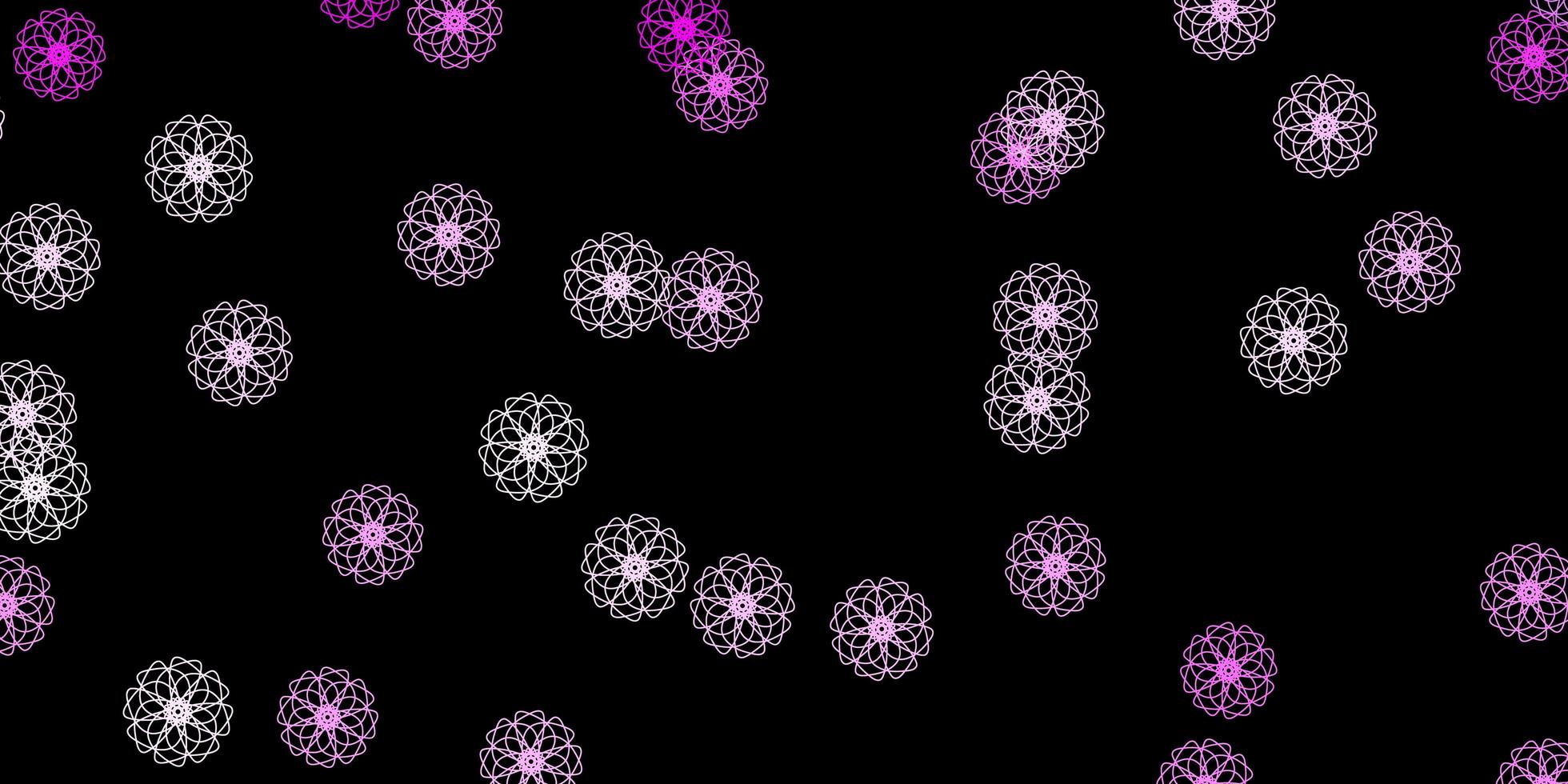 Dark Purple vector pattern with abstract shapes.