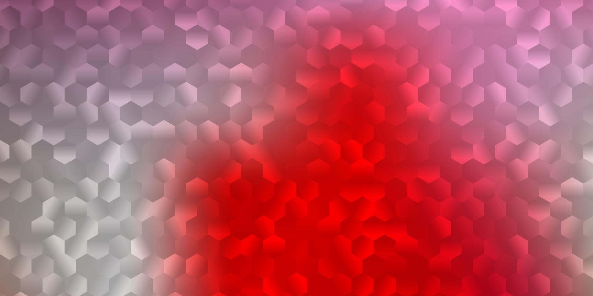 plantilla de vector rojo claro en un estilo hexagonal.