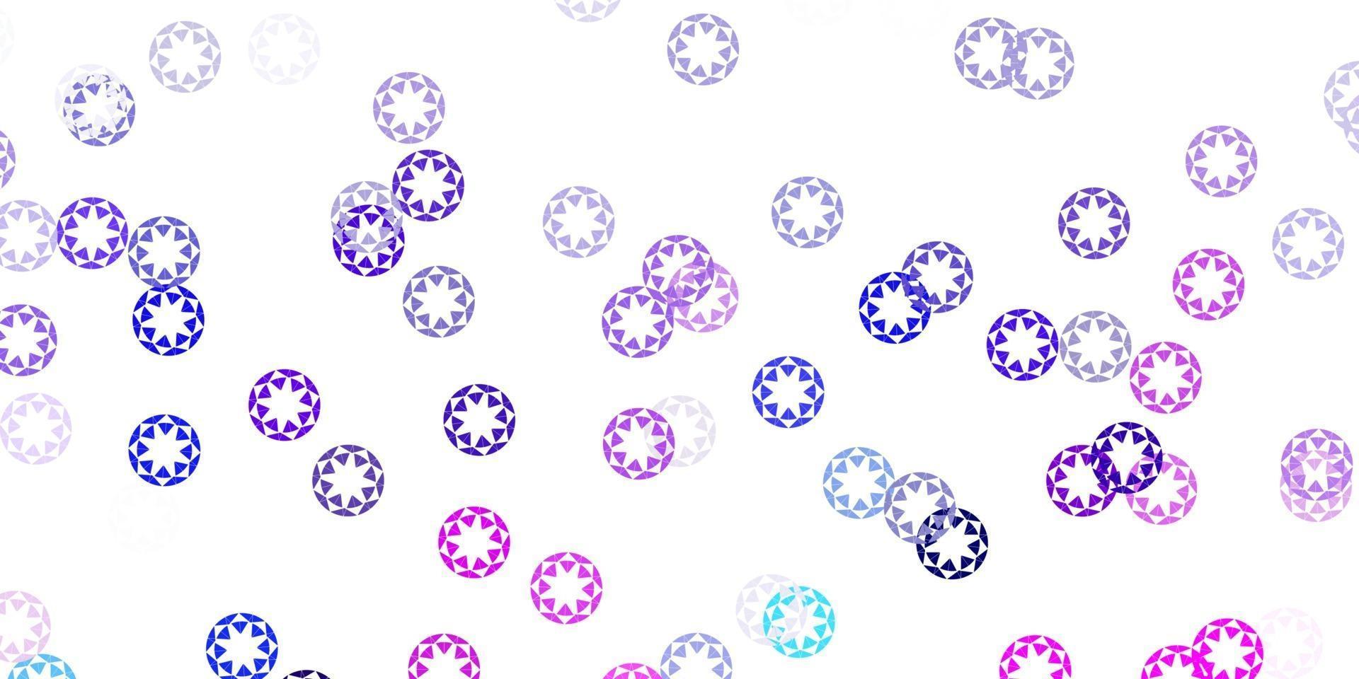 Light pink, blue vector template with circles.