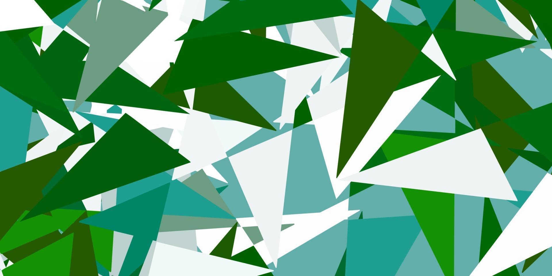 Light green vector background with polygonal forms.