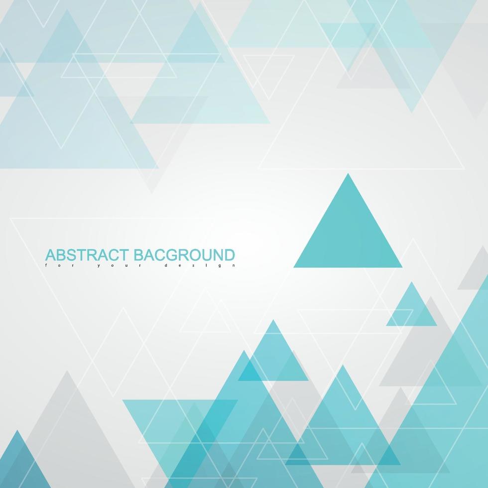 Abstract background textures by turquoise triangles. vector