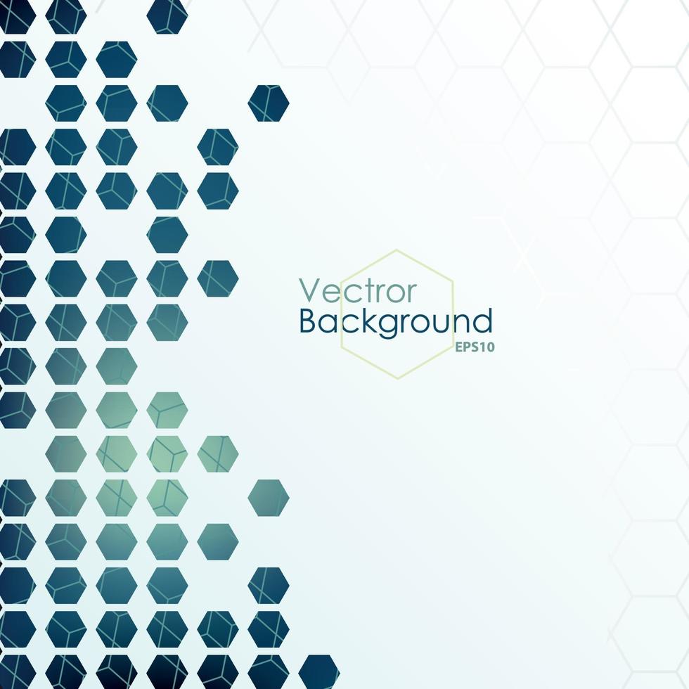 Hexagon designed background vector