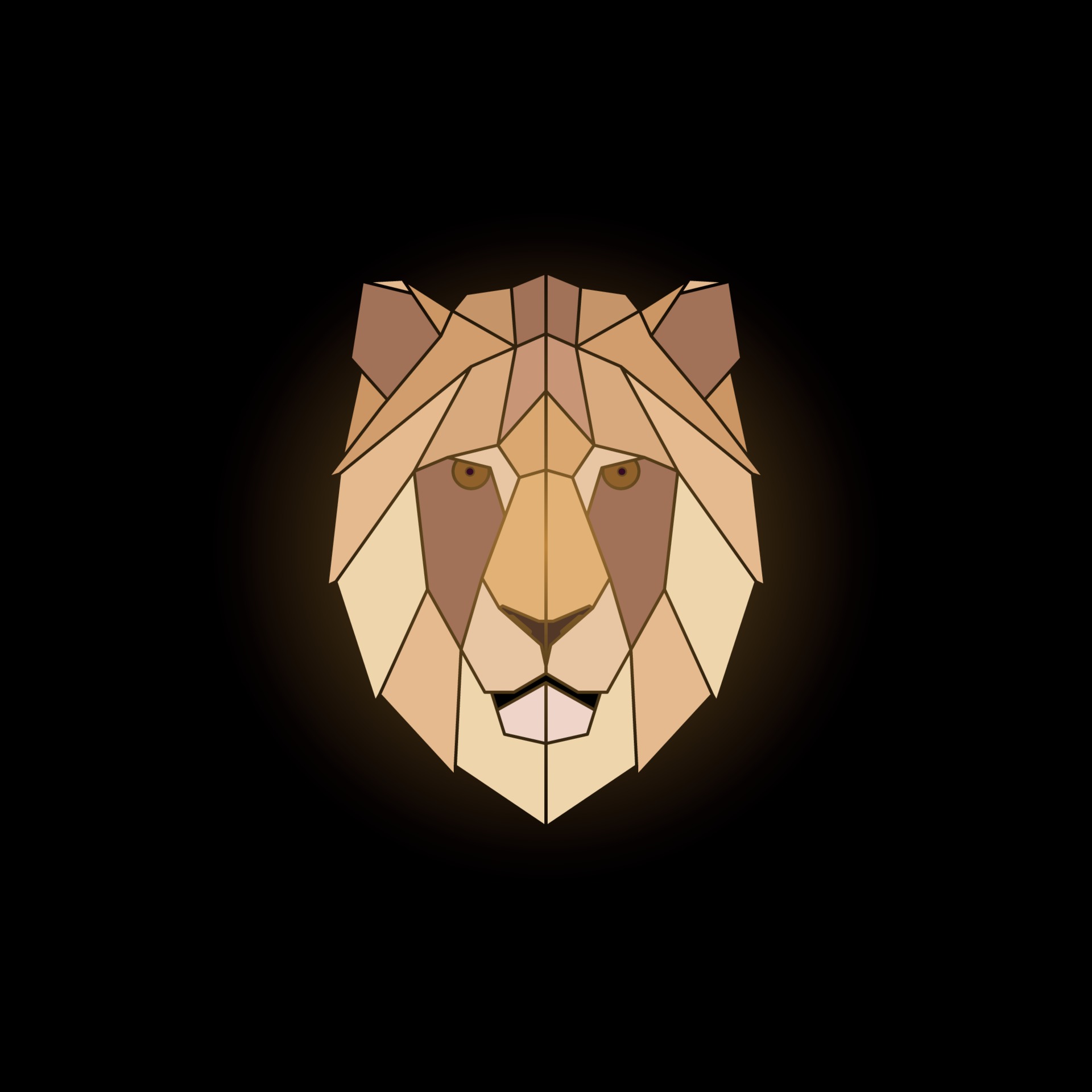 Geometric lion head design on black background. 1986287 Vector Art at Vecteezy Geometric lion head design on black background. 1986287 Vector Art at Vecteezy