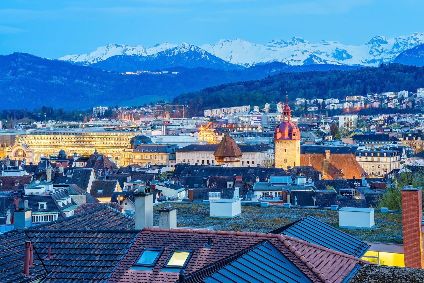 View of Lucerne city, Switzerland photo