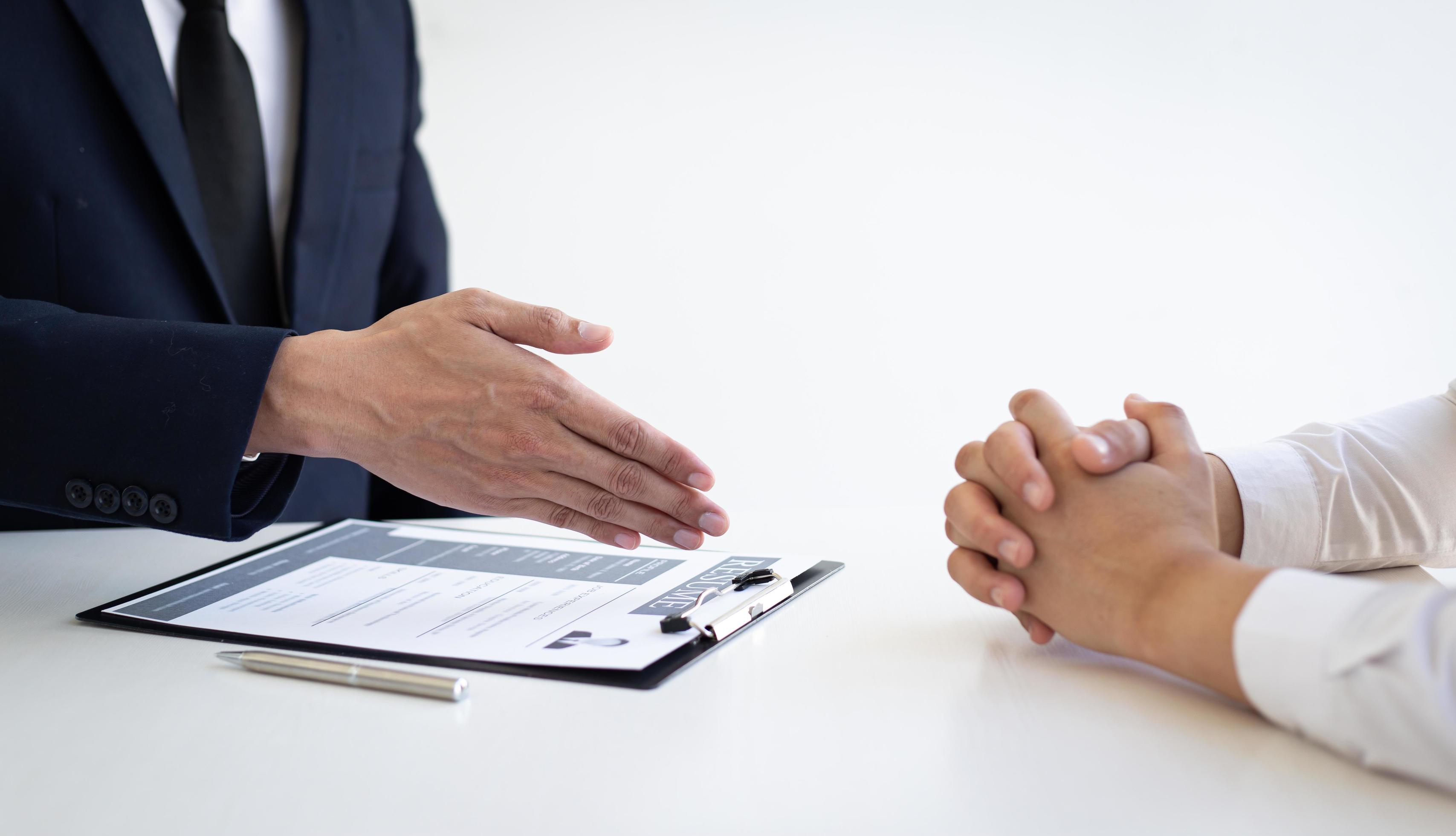 Two people in a meeting 1986732 Stock Photo at Vecteezy
