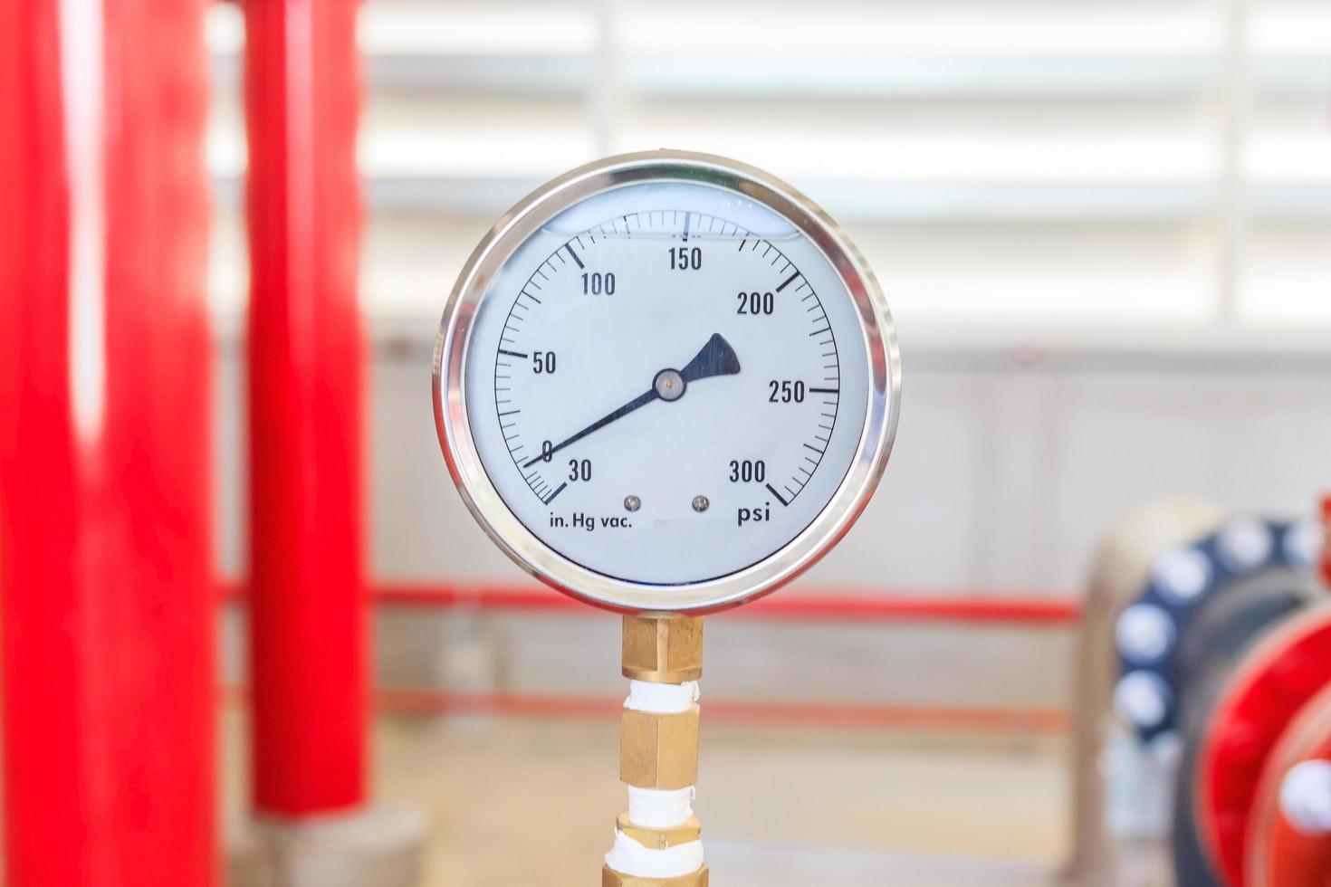 Fire water pump pressure gauge photo