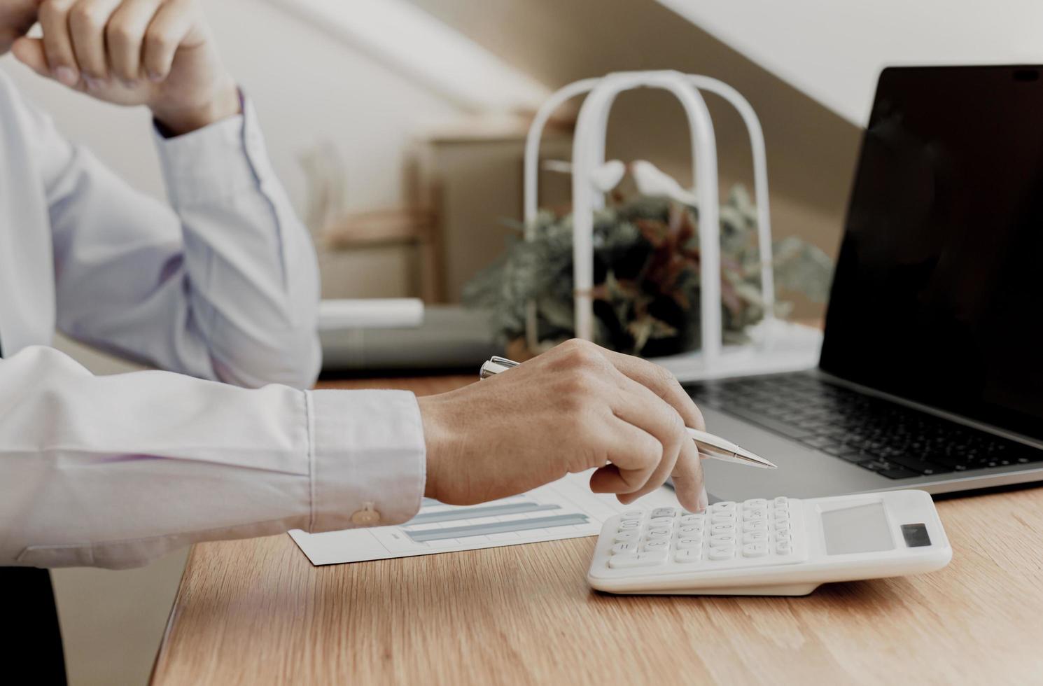 Business person working from home photo