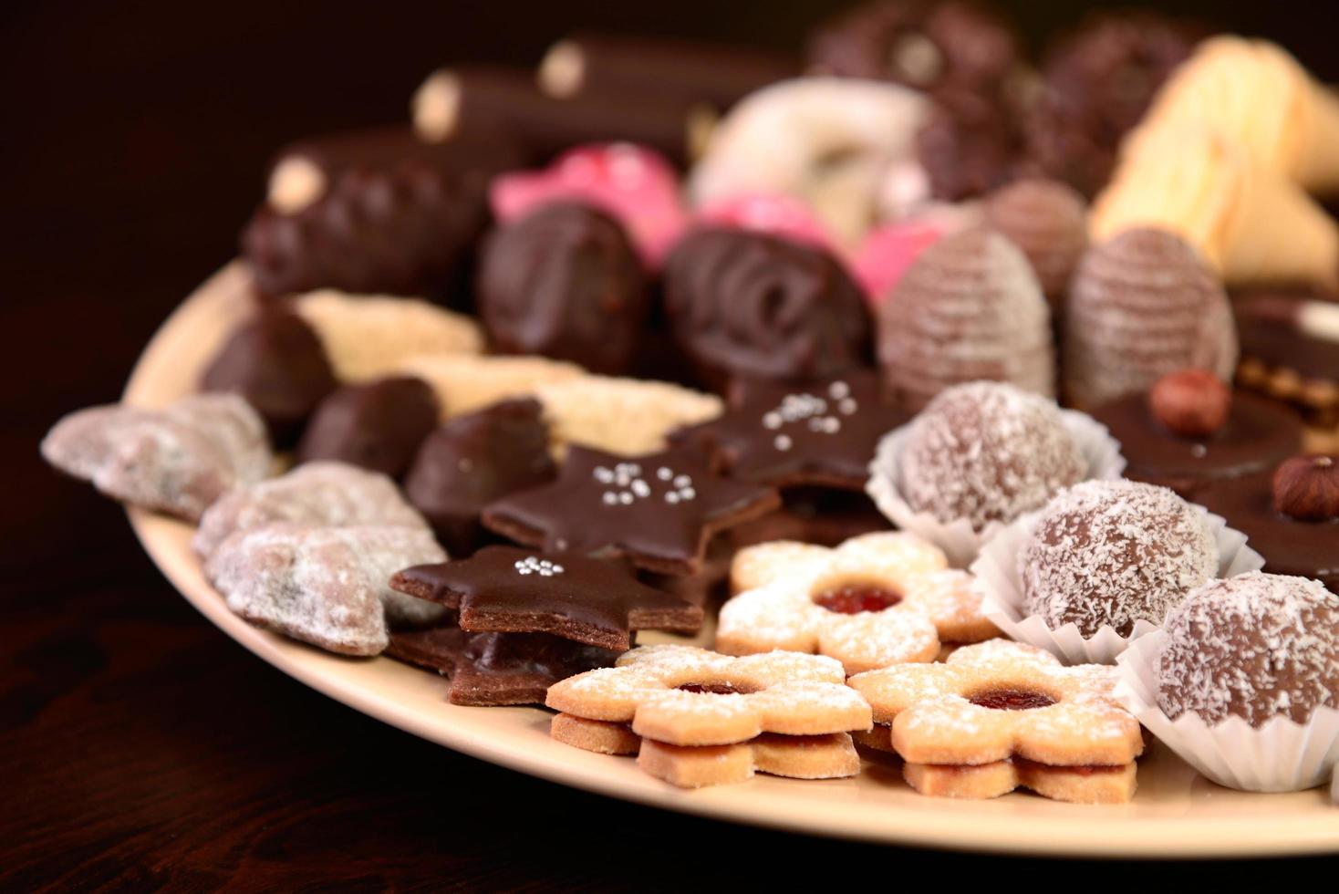 Plate of cookies photo