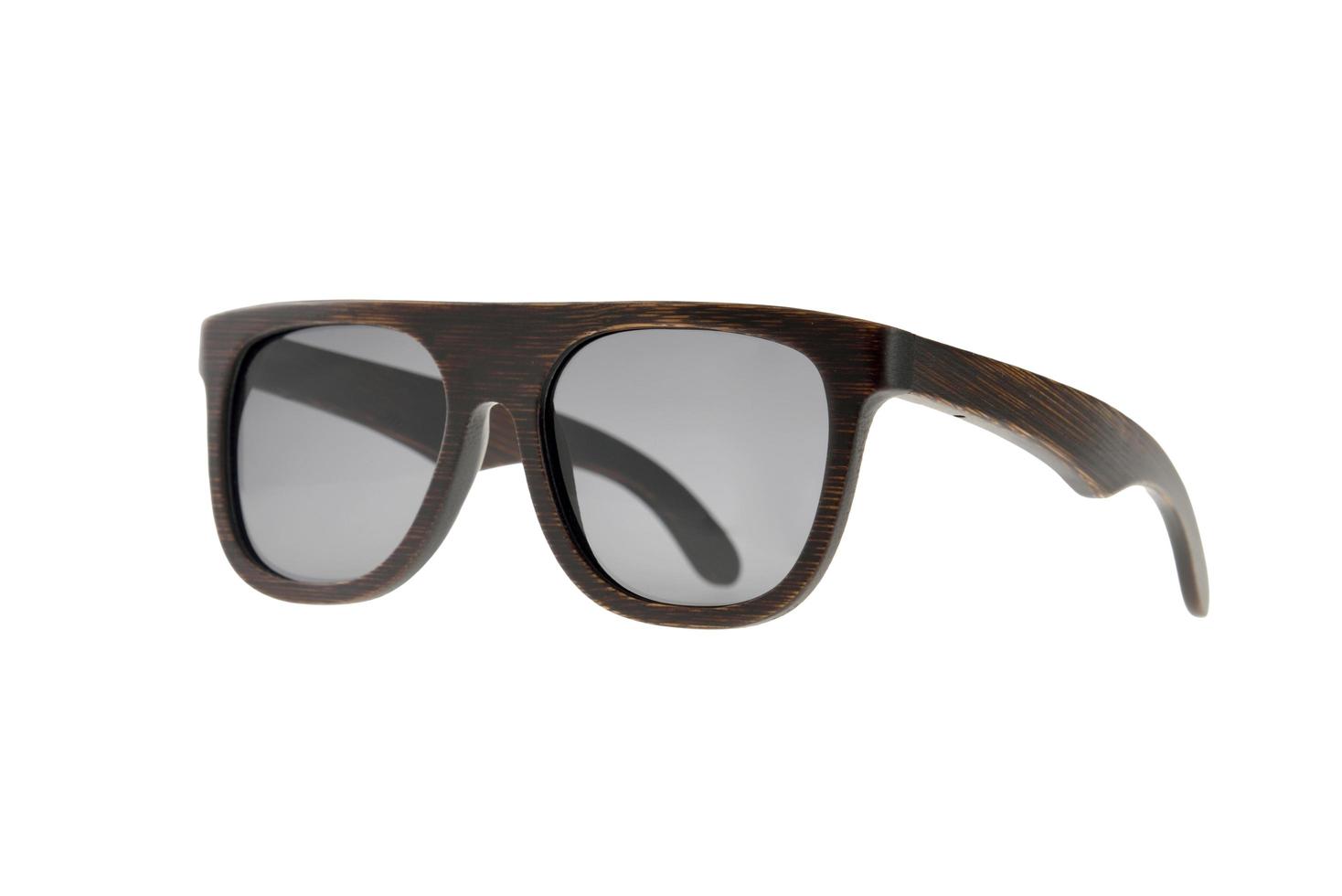 Square wooden sunglasses photo