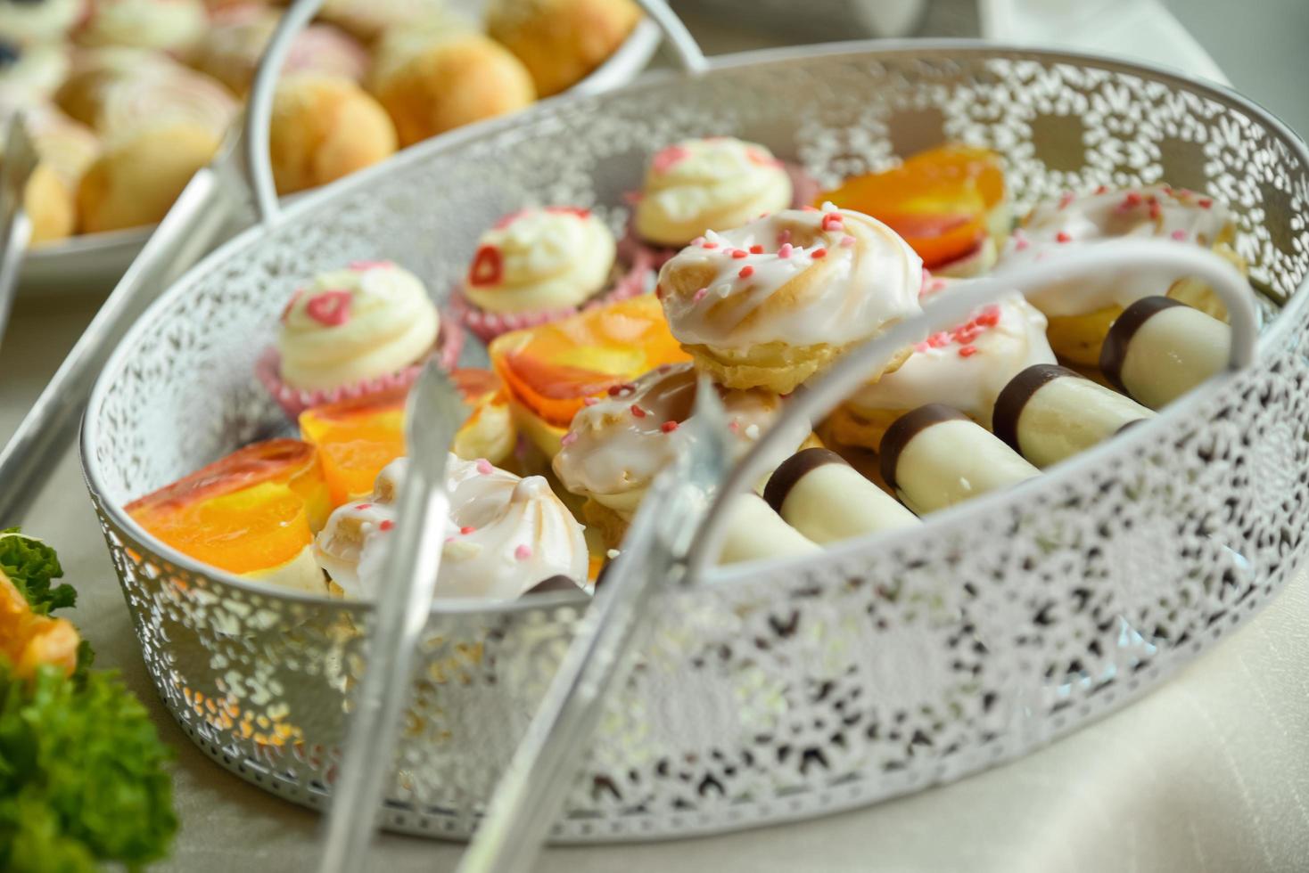 Sweets on a tray photo