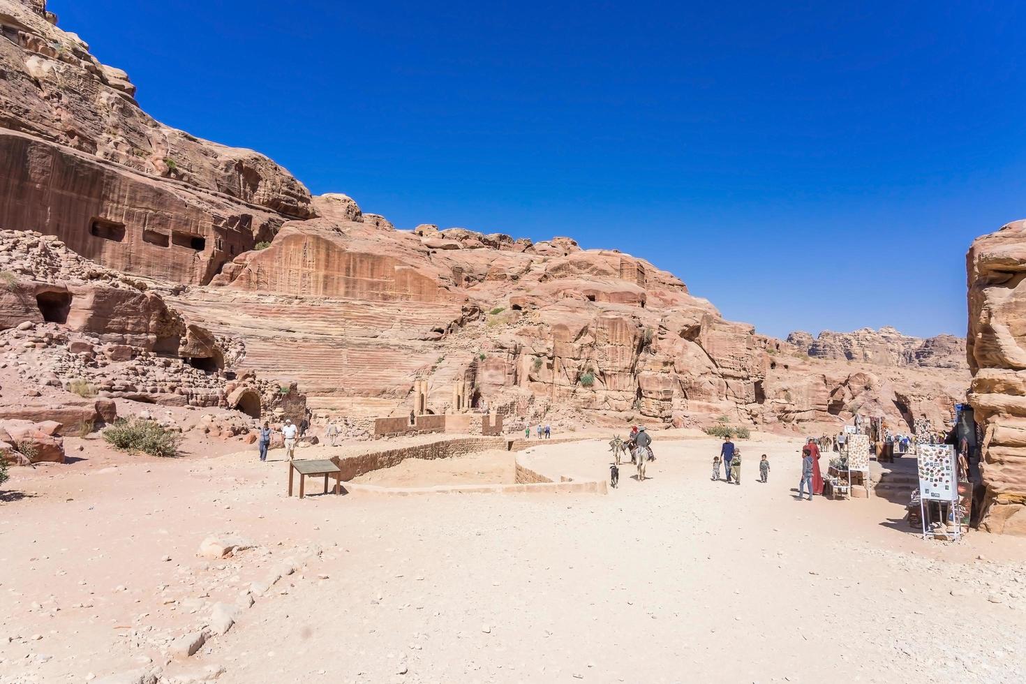 Ancient theatre in Petra, Jordan, 2018 photo
