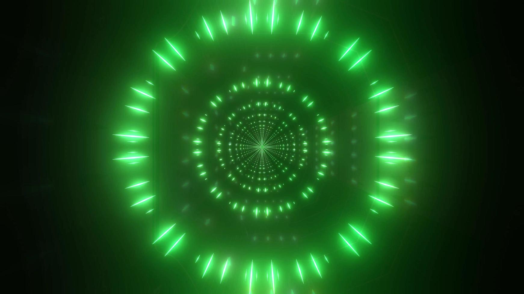 Green and white light and shapes kaleidoscope 3d illustration for background or wallpaper photo