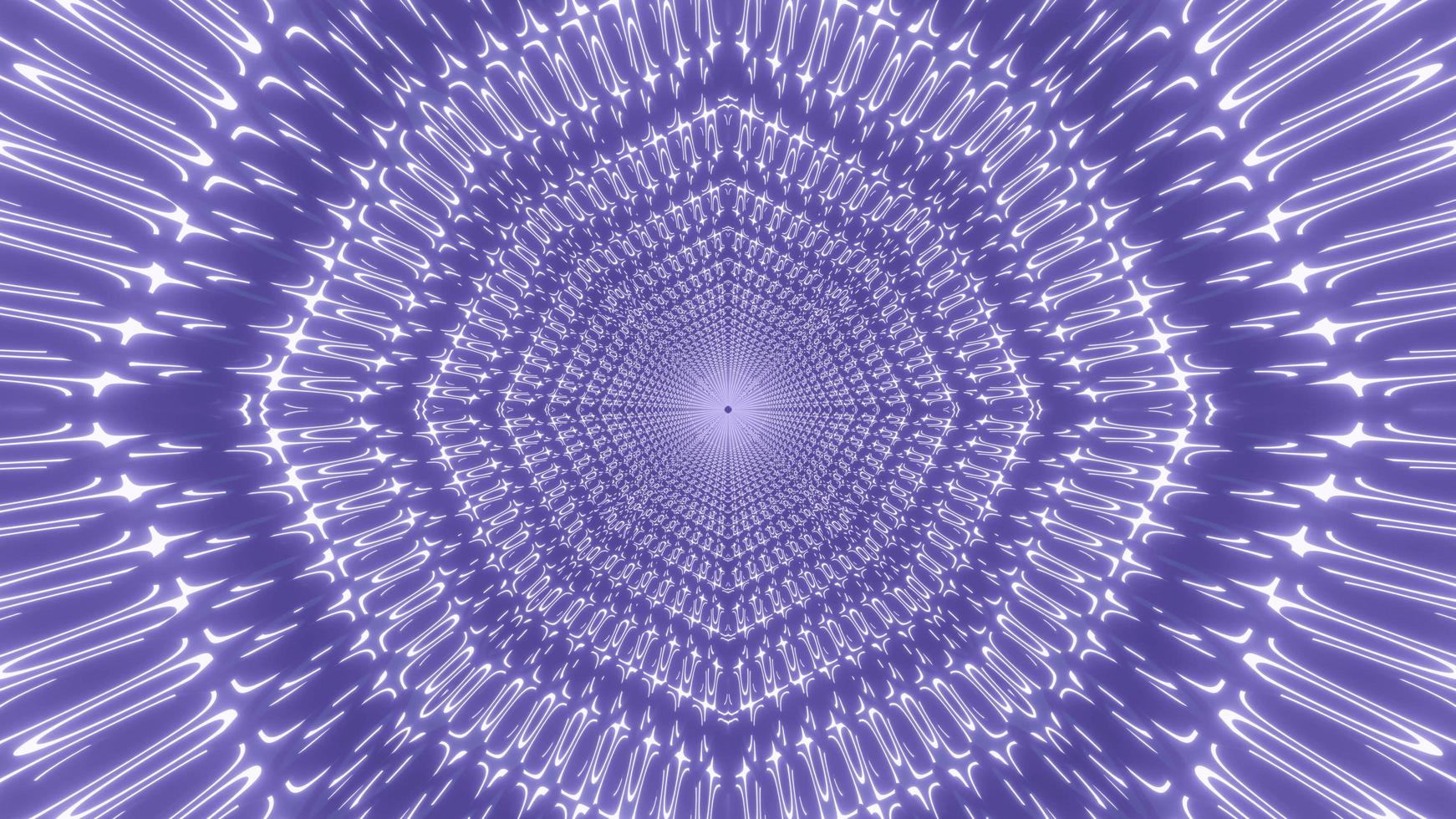 Blue and white lights and shapes kaleidoscope 3d illustration for background or wallpaper photo