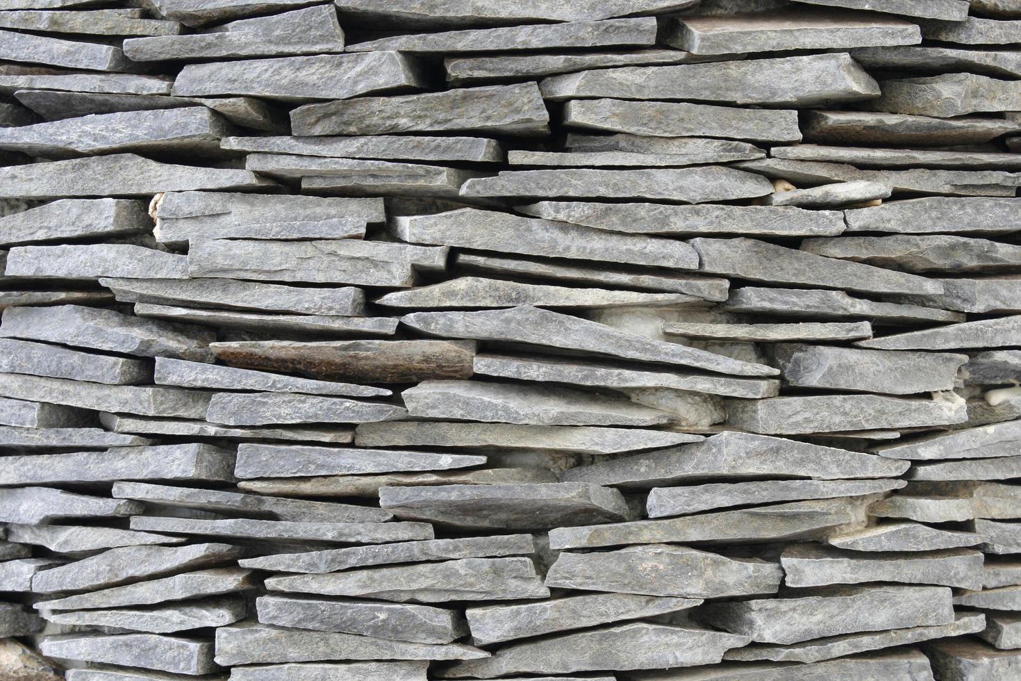 Slate stone wall photo