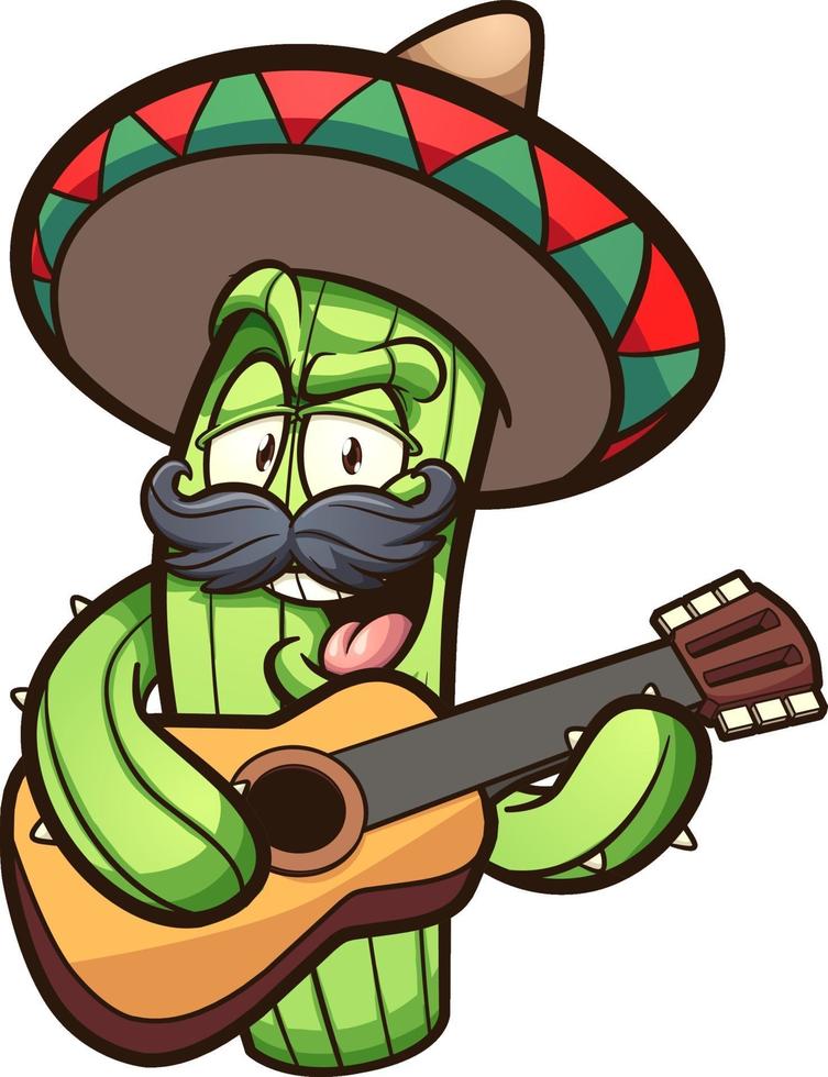 Mexican singing cactus vector