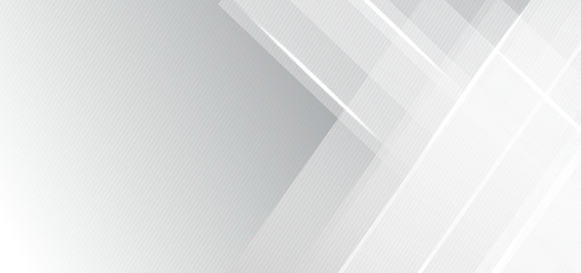 Fondo de líneas diagonales blancas y grises geométricas abstractas. vector