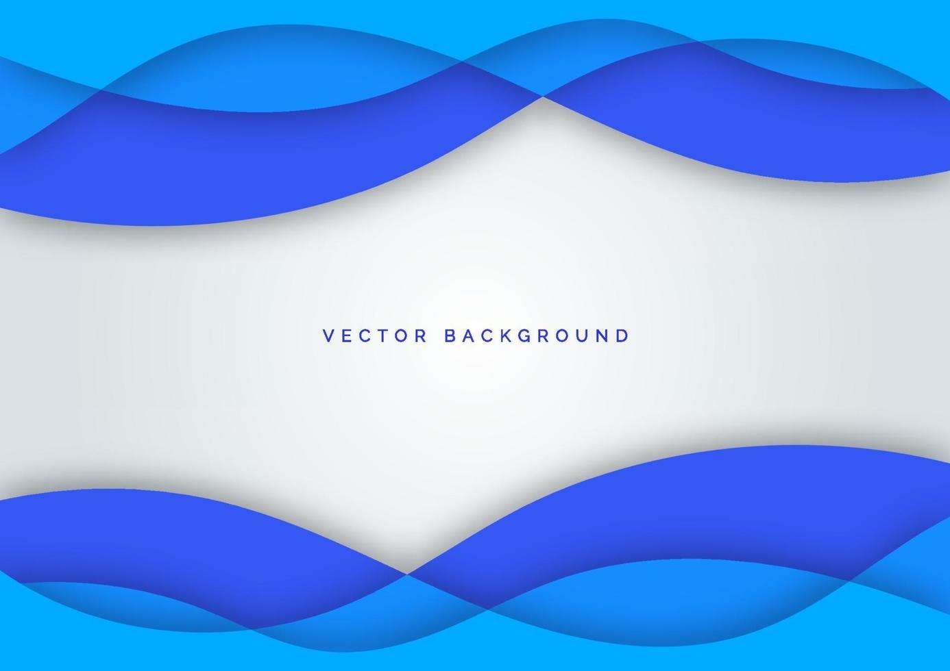 Abstract blue line curve water wave overlapping layer on dark white background. vector