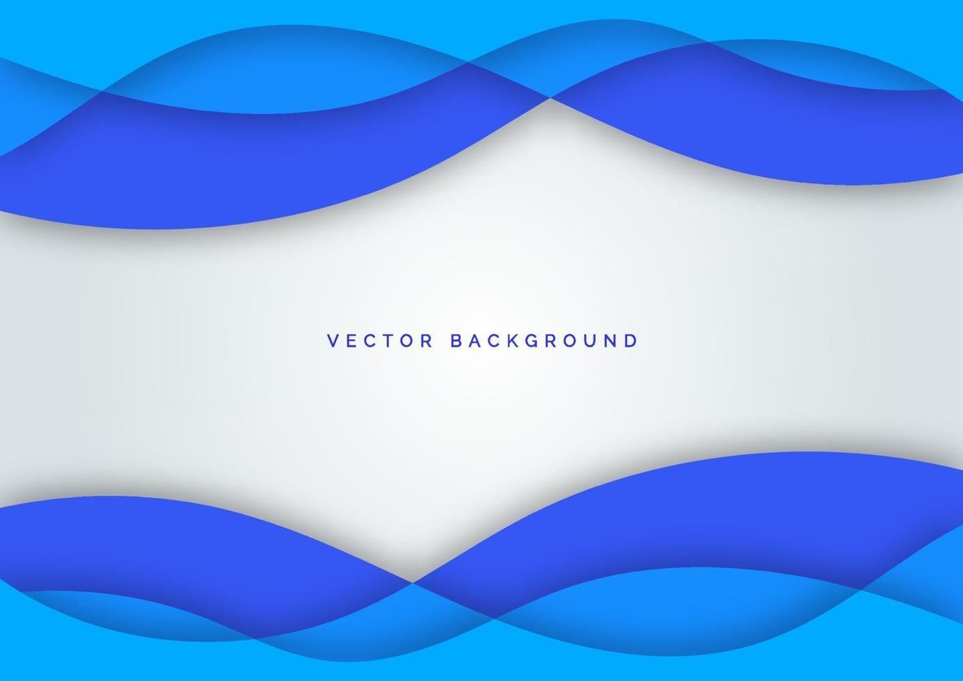 Abstract blue line curve water wave overlapping layer on dark white background. vector