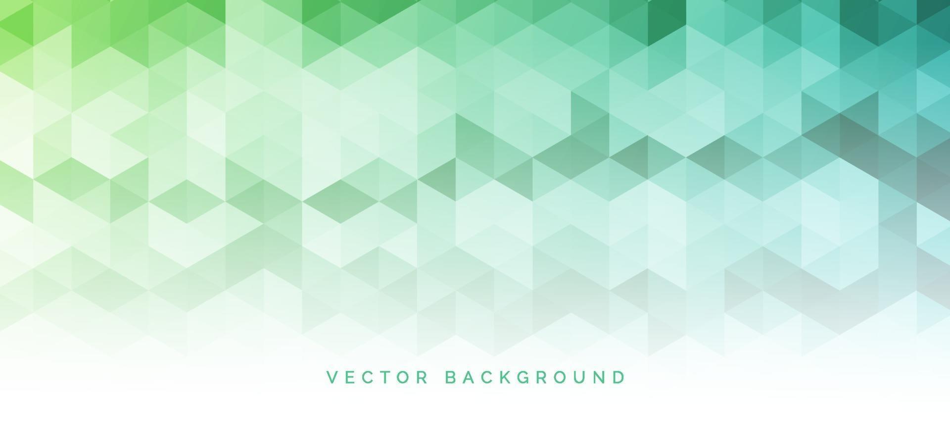 Abstract banner web green gradient geometric hexagon pattern technology corporate concept background with space for your text. vector