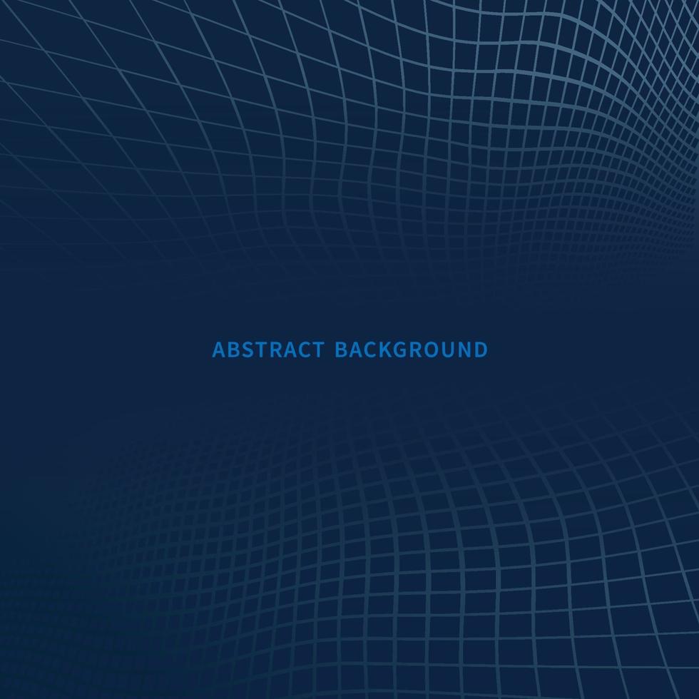 Abstract geometric blue square perspective background. vector